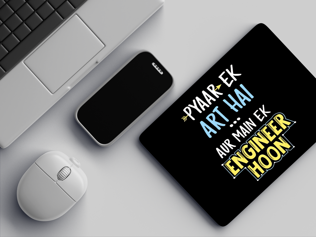 "Pyar Ek Art Hai" Mousepad Enhance Your Workspace with Style