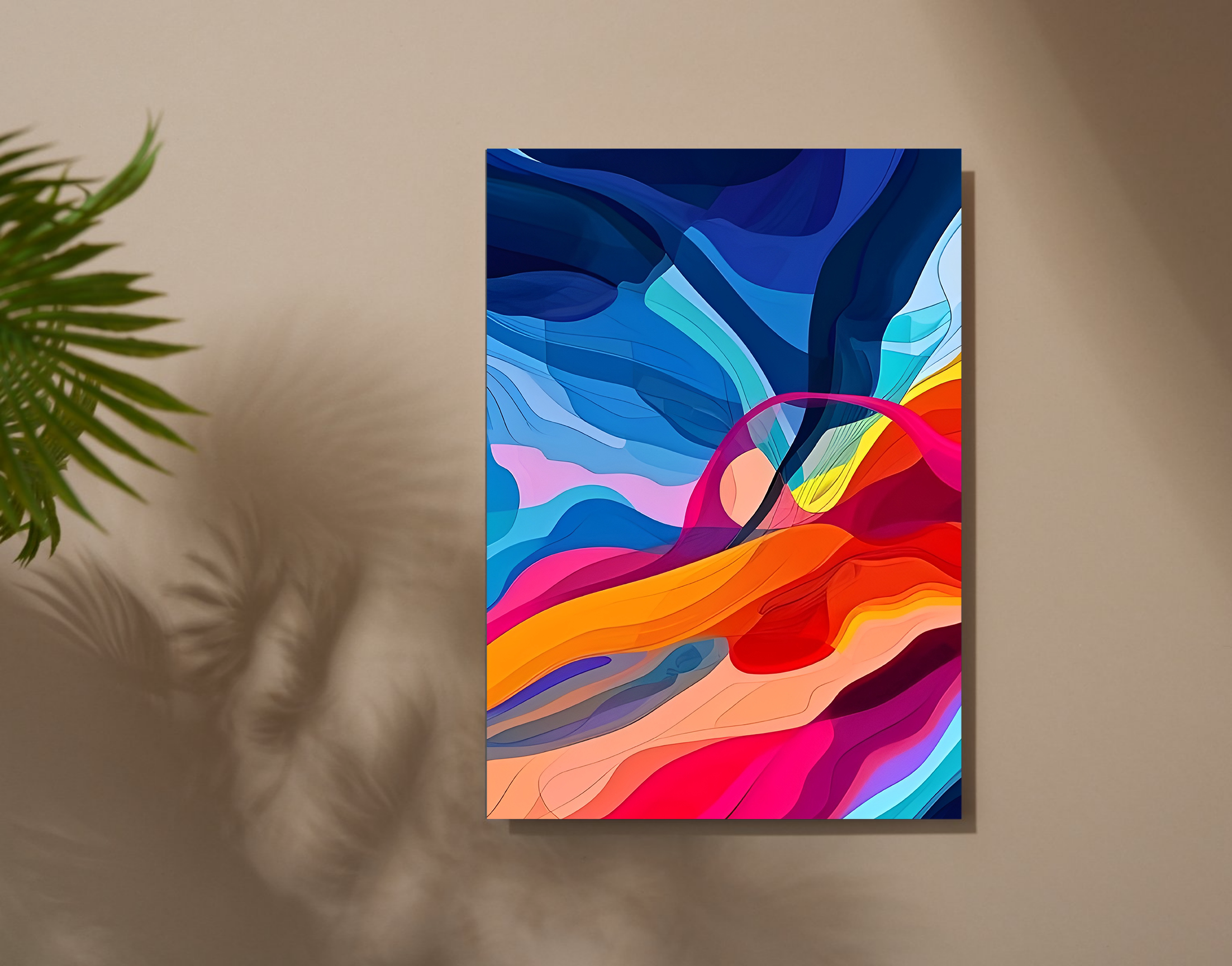 "ABSTRACT PAINTING ART"- Shiny & Sturdy Metallic Poster Art That Pops & Sticks