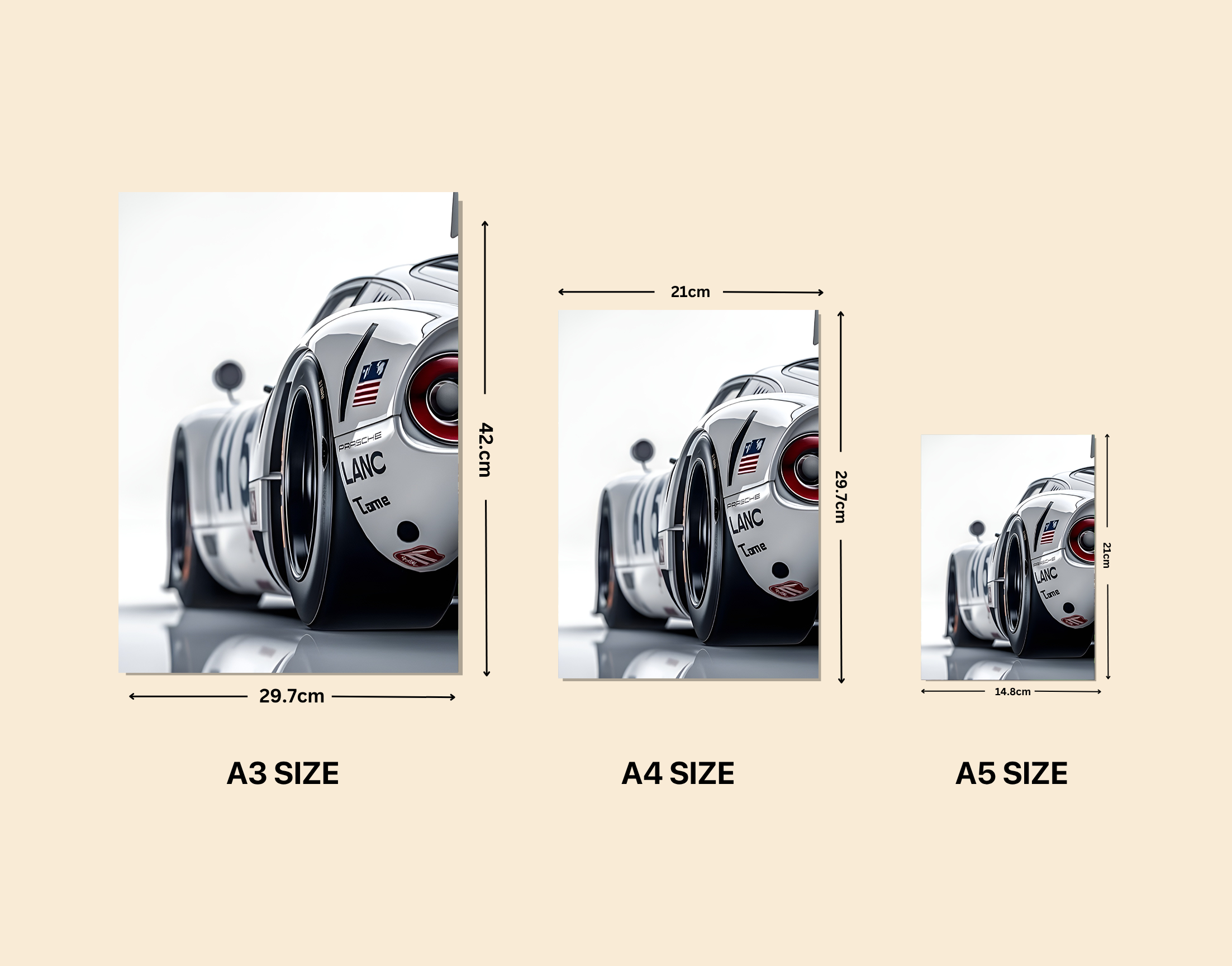 "LOVE FOR: LANC"- Shiny & Sturdy Metallic Poster Art That Pops & Sticks