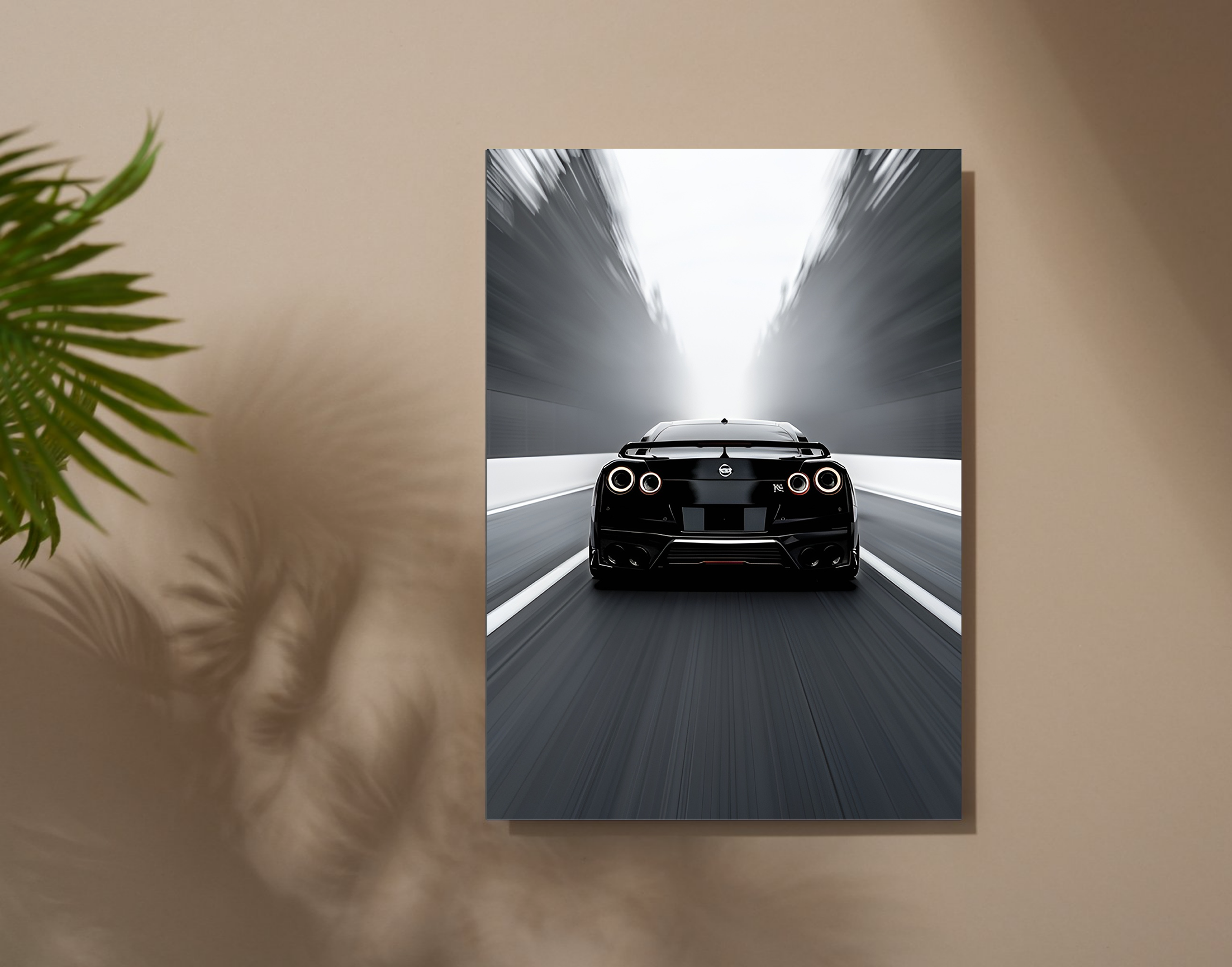 "LOVE 4 WHEELS"- Shiny & Sturdy Metallic Poster Art That Pops & Sticks