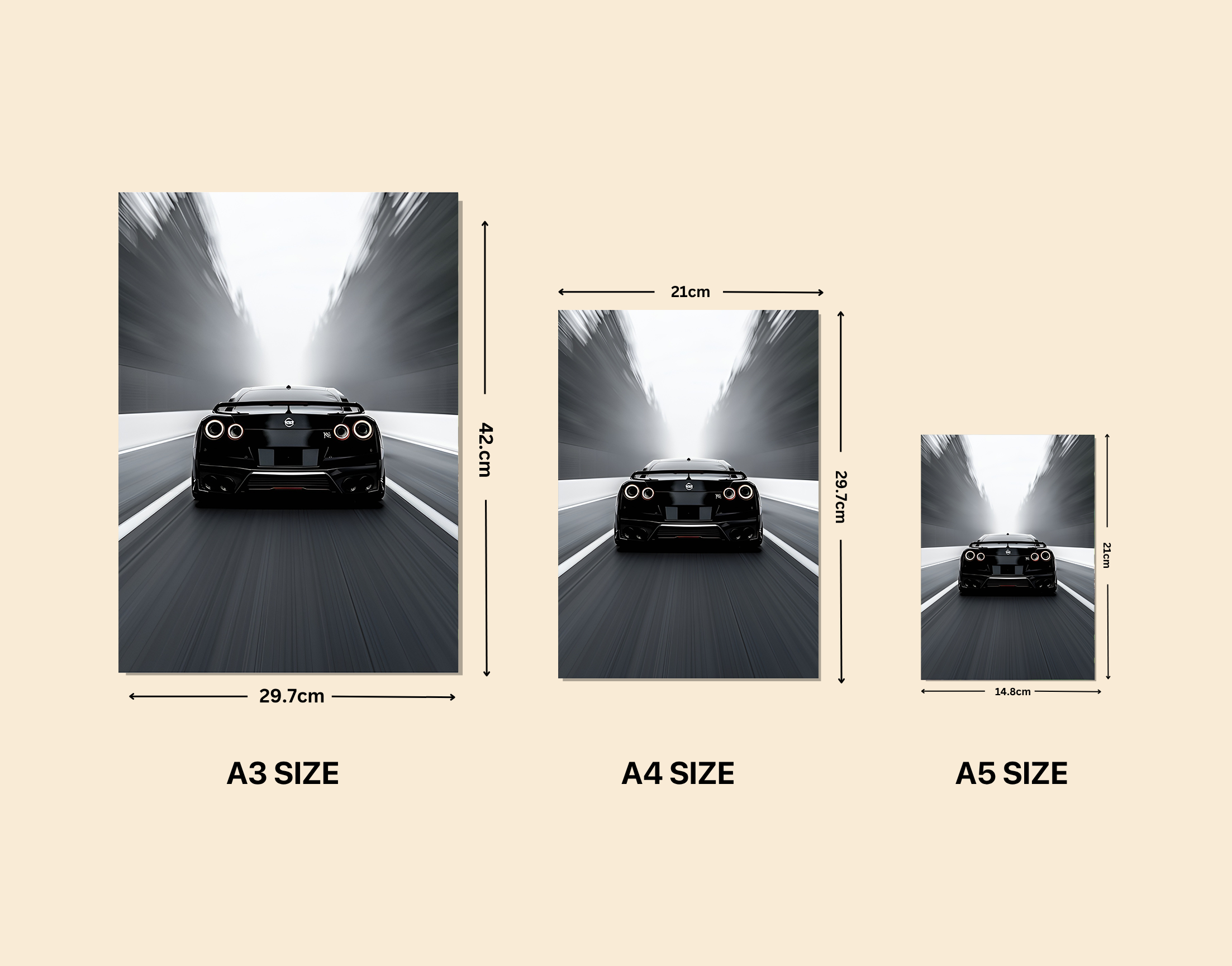 "LOVE 4 WHEELS"- Shiny & Sturdy Metallic Poster Art That Pops & Sticks