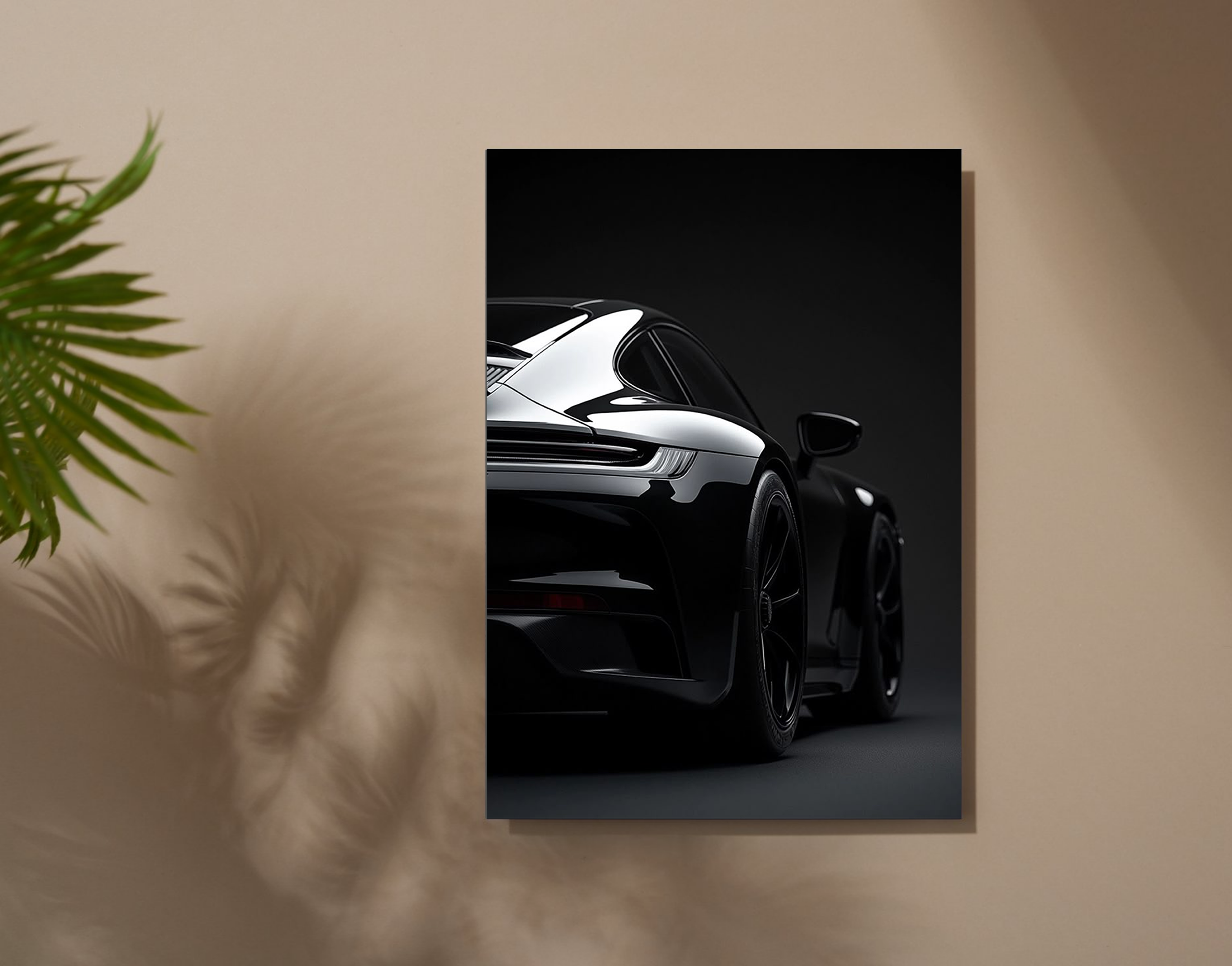 "Best Black View"- Shiny & Sturdy Metallic Poster Art That Pops & Sticks