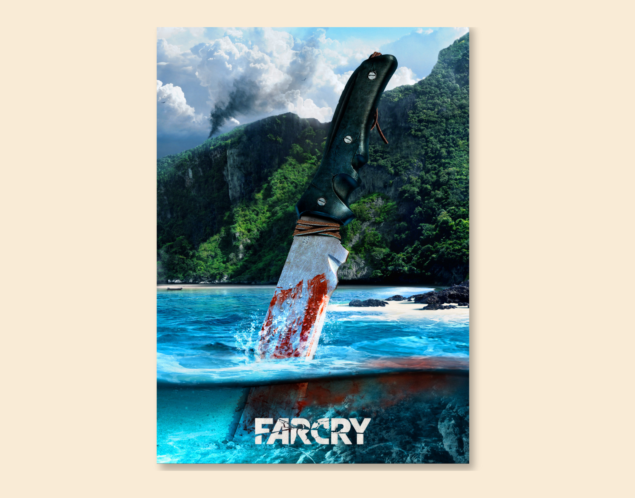 "FARCRY GAMING"- Shiny & Sturdy Metallic Poster Art That Pops & Sticks (Literally!)