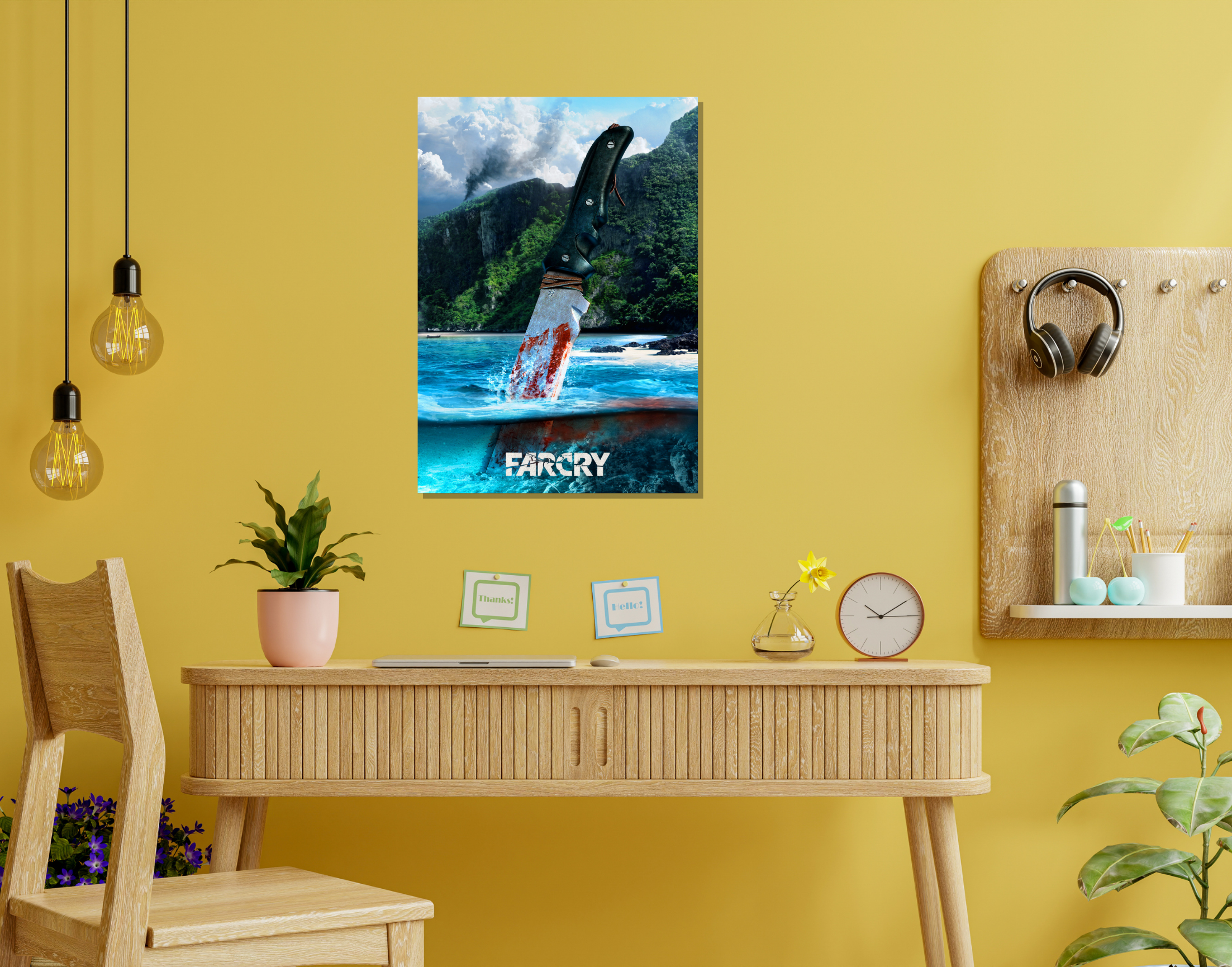 "FARCRY GAMING"- Shiny & Sturdy Metallic Poster Art That Pops & Sticks (Literally!)