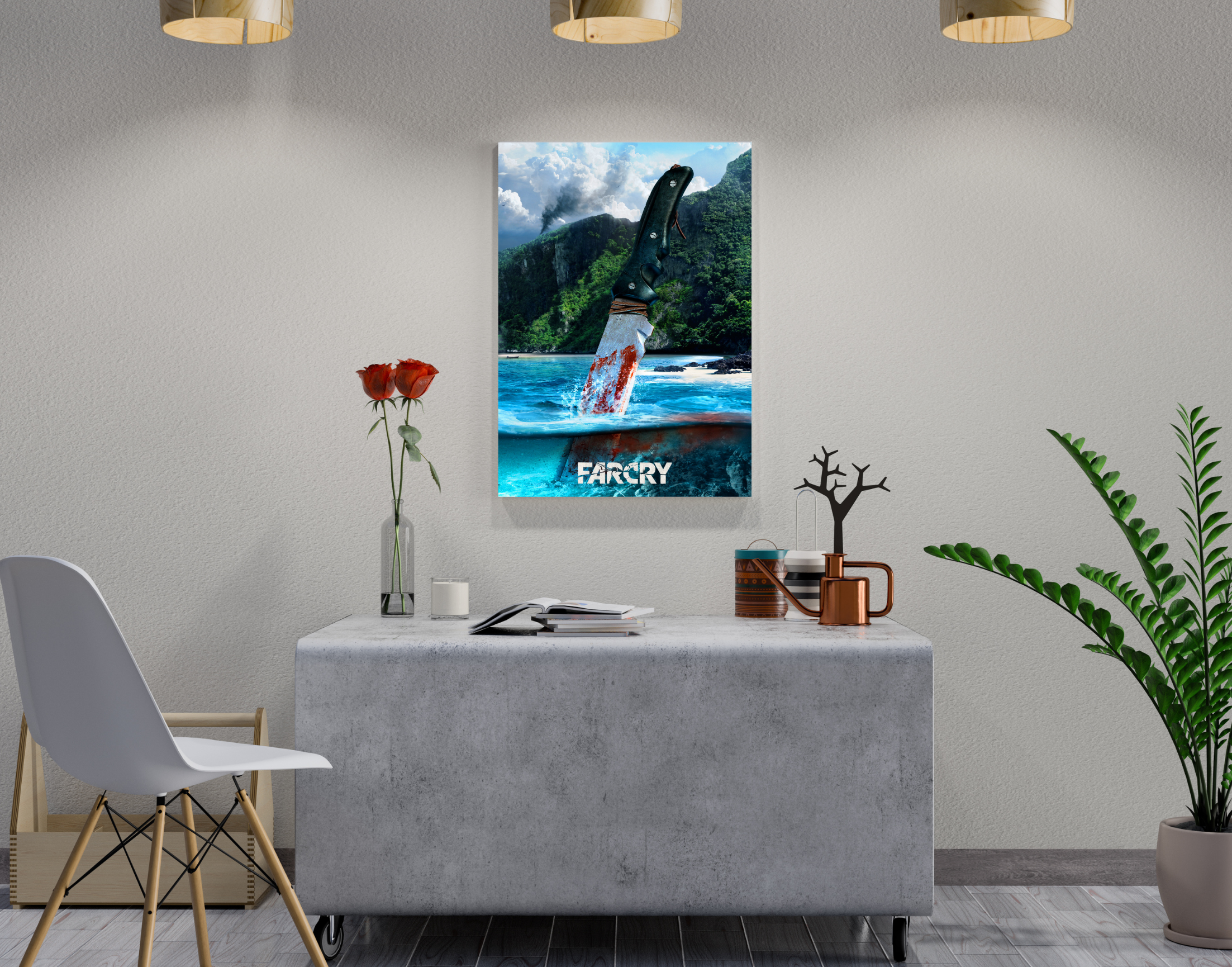 "FARCRY GAMING"- Shiny & Sturdy Metallic Poster Art That Pops & Sticks (Literally!)