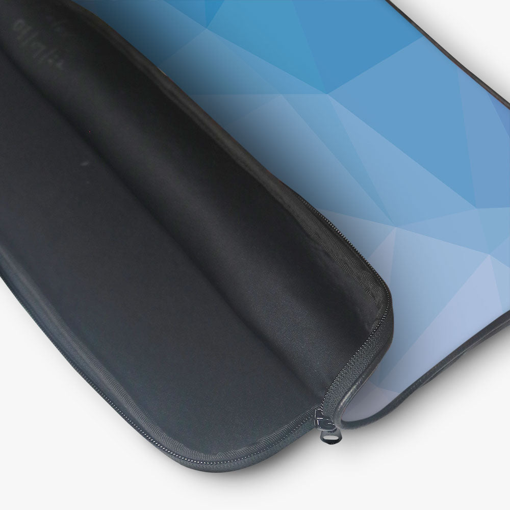 "Glass Blue Abstract" Laptop Sleeves:Bold Modern Design for Every Size