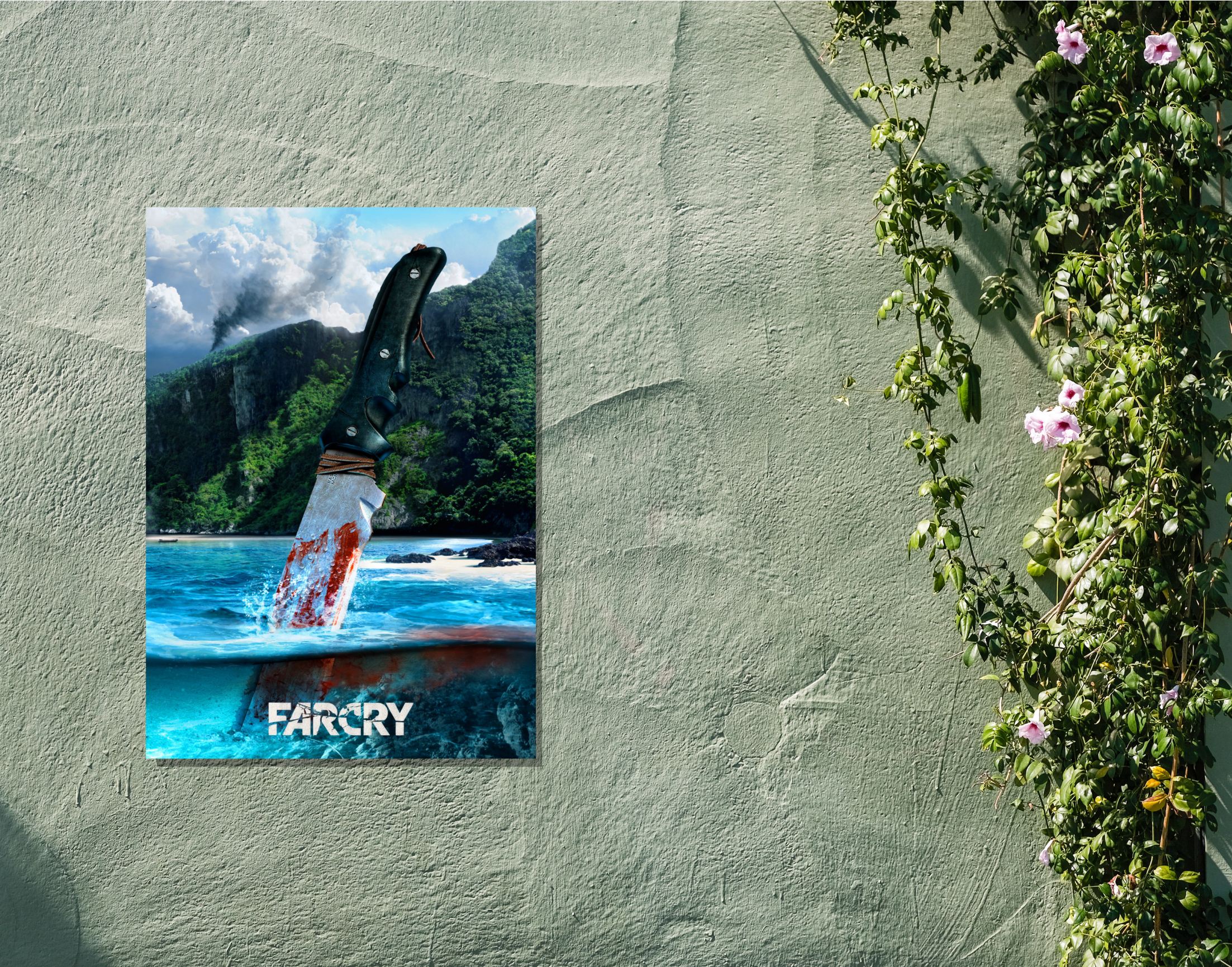 "FARCRY GAMING"- Shiny & Sturdy Metallic Poster Art That Pops & Sticks (Literally!)