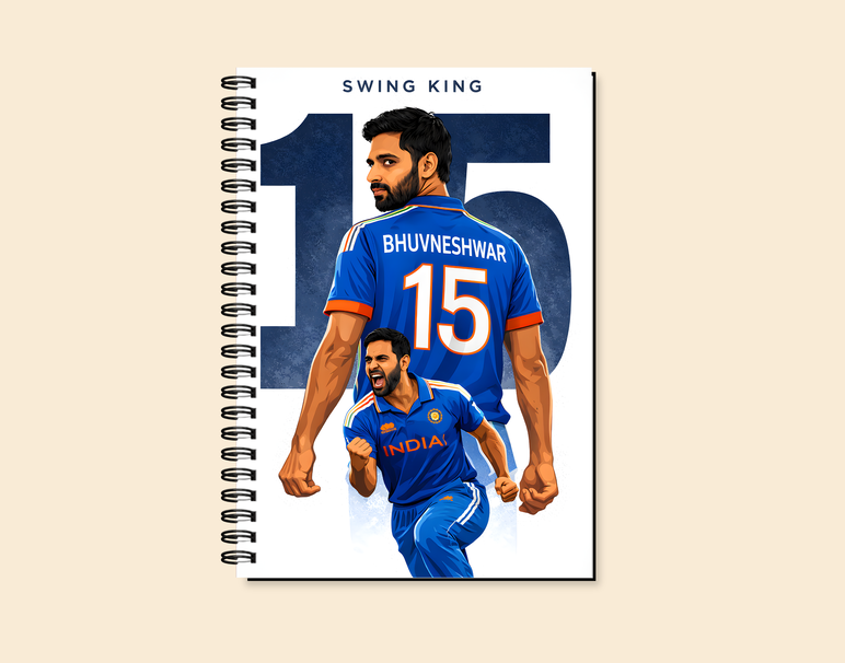 "BHUVNESHWAR KUMAR: THE SWING KING CRICKET FANDOM" -Elegant & Inspiring Diary for Daily Reflection