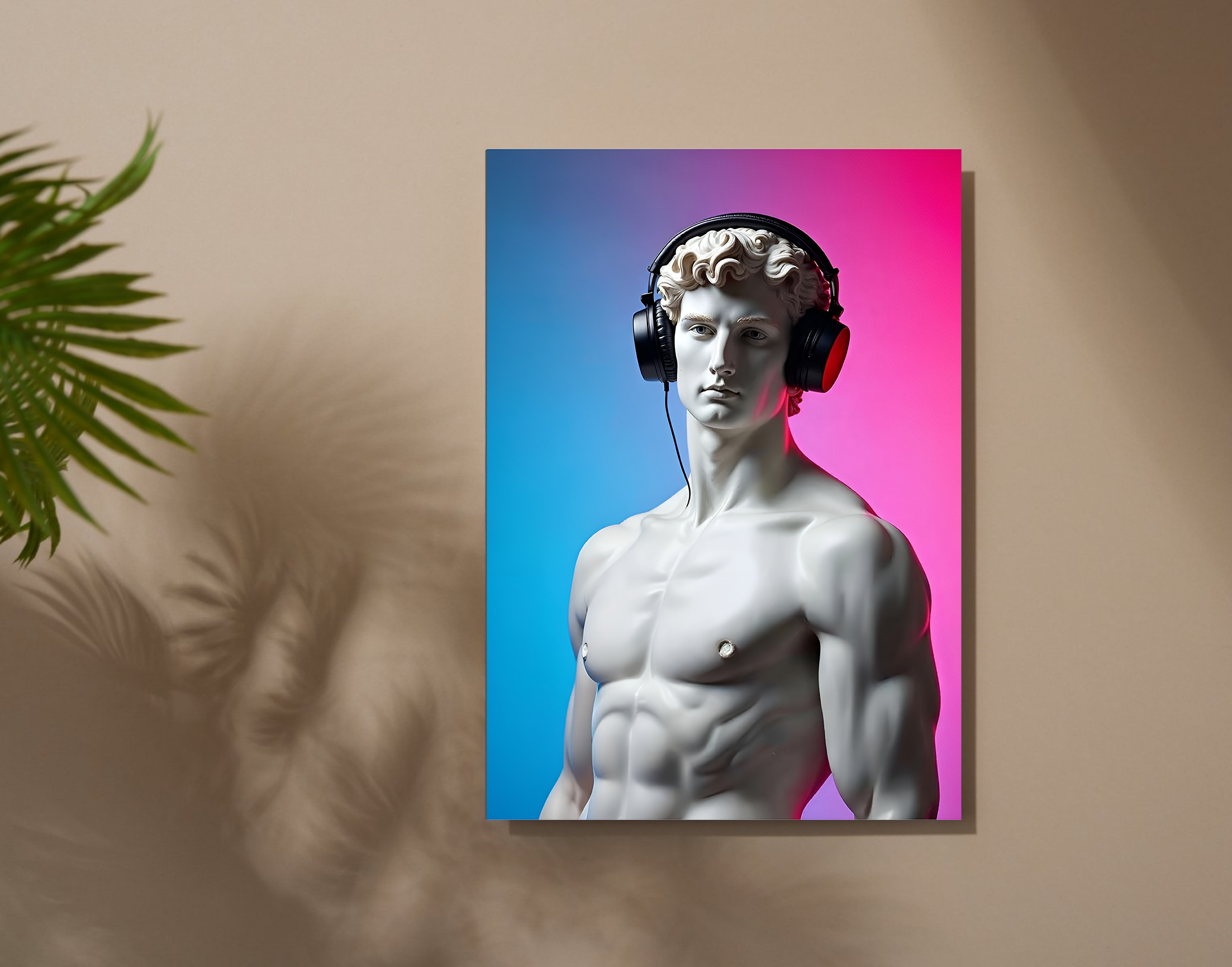 "Michelangelo: The 6 PACK"- Shiny & Sturdy Metallic Poster Art That Pops & Sticks