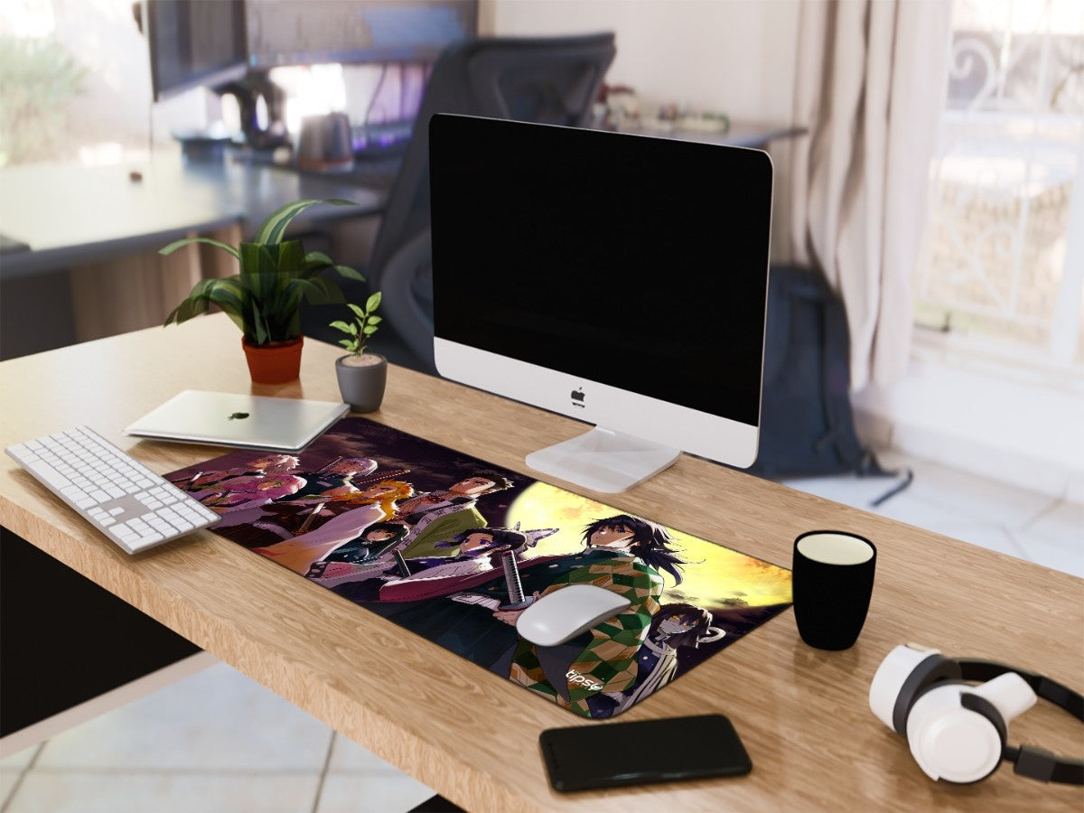"DEMON SLAYER - THE CREW" Gaming Mousepad Elevate Your Gaming Experience