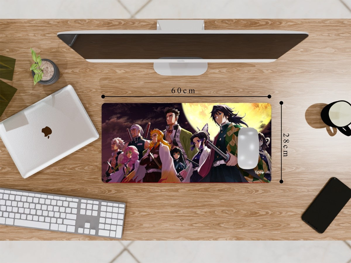 "DEMON SLAYER - THE CREW" Gaming Mousepad Elevate Your Gaming Experience