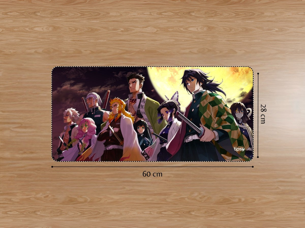 "DEMON SLAYER - THE CREW" Gaming Mousepad Elevate Your Gaming Experience