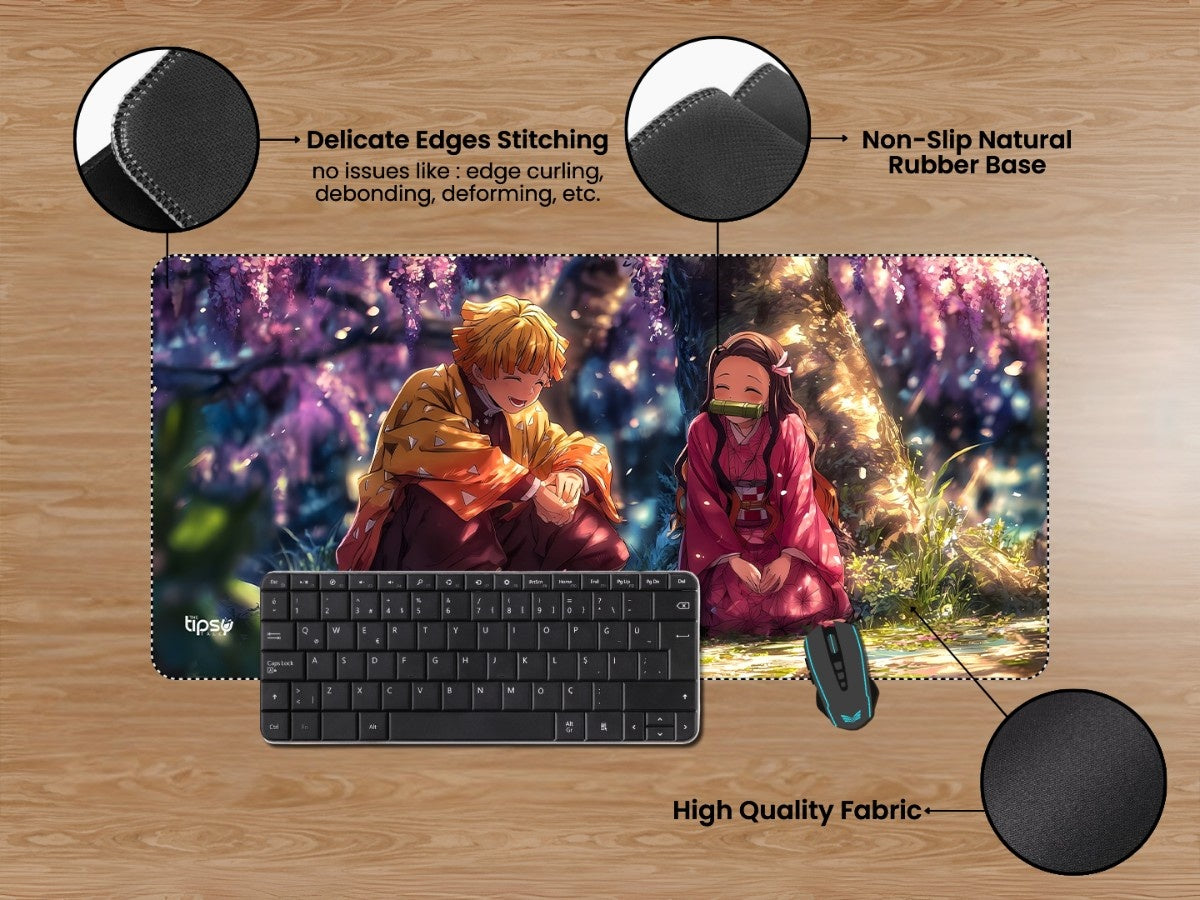 " ZENITTSU AND NEZUKO - DEMON SLAYER" Gaming Mousepad Elevate Your Gaming Experience
