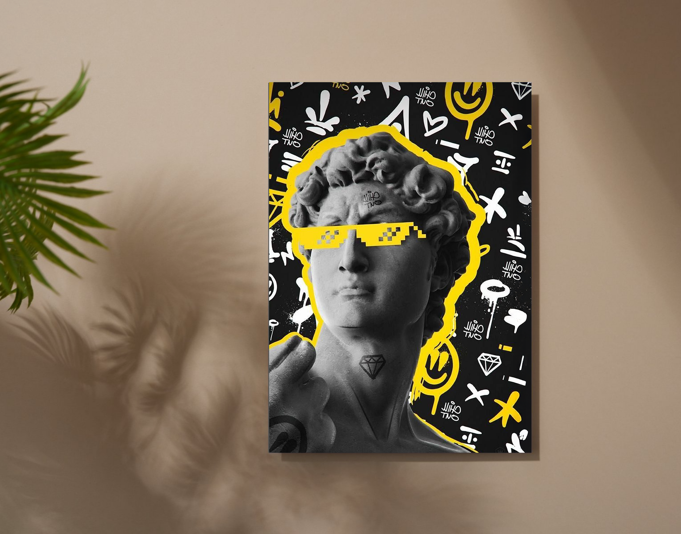 "Biblical David: New Gens Art"- Shiny & Sturdy Metallic Poster Art That Pops & Sticks