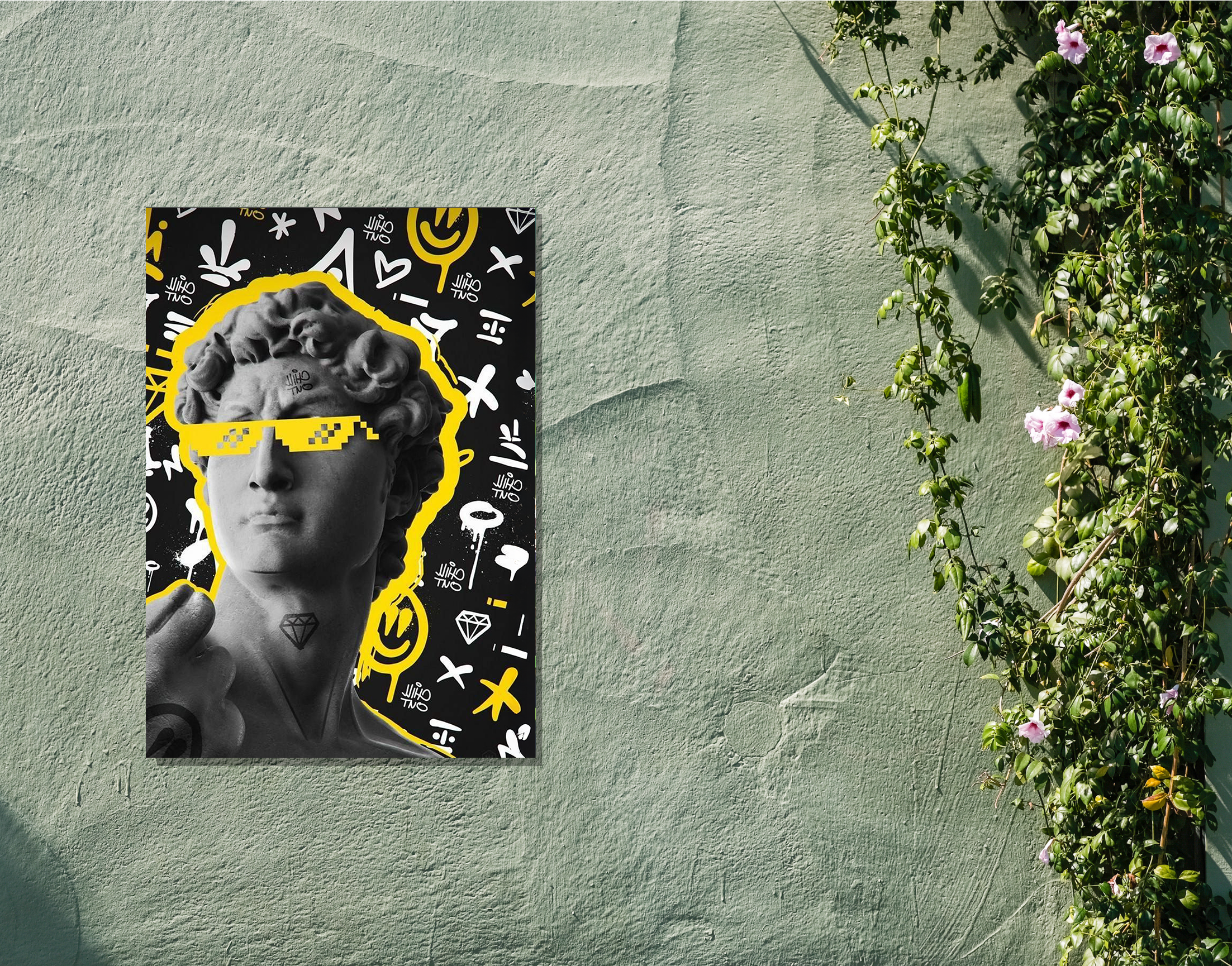 "Biblical David: New Gens Art"- Shiny & Sturdy Metallic Poster Art That Pops & Sticks