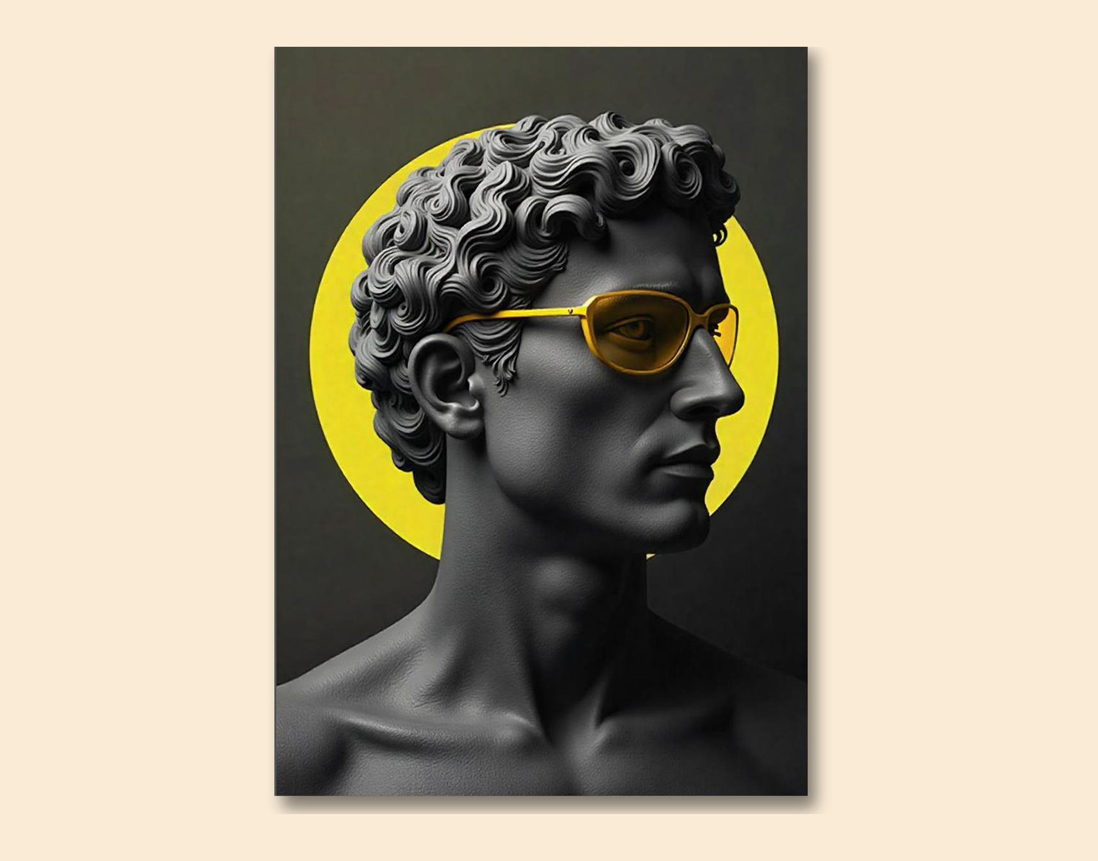 "Biblical David: New Genz Art"- Shiny & Sturdy Metallic Poster Art That Pops & Sticks