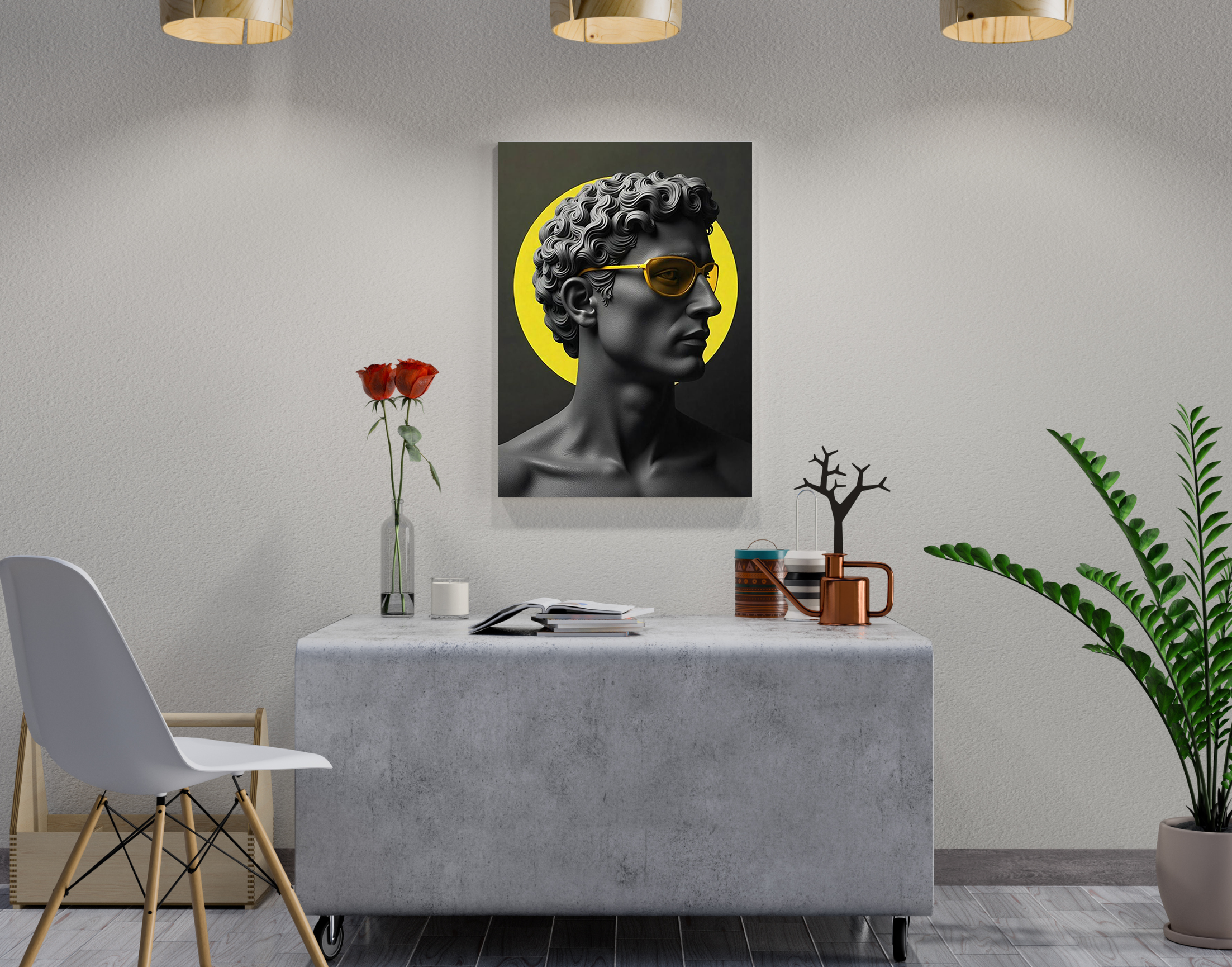 "Biblical David: New Genz Art"- Shiny & Sturdy Metallic Poster Art That Pops & Sticks