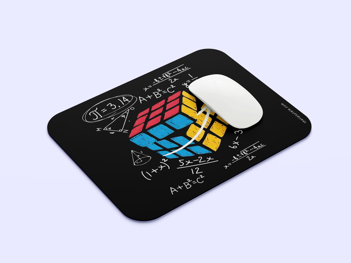 "Maths on Puzzle" Mousepad Enhance Your Workspace with Style