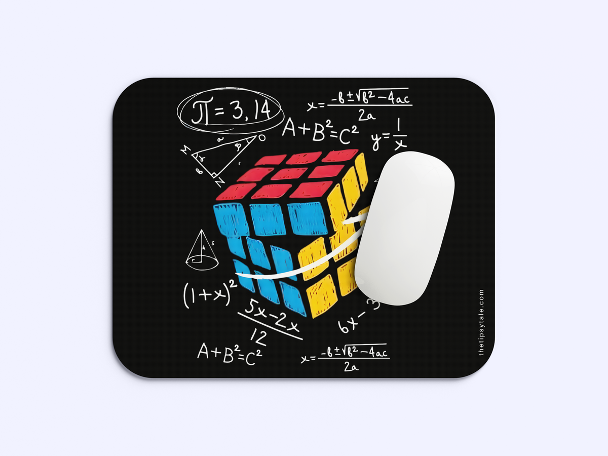 "Maths on Puzzle" Mousepad Enhance Your Workspace with Style