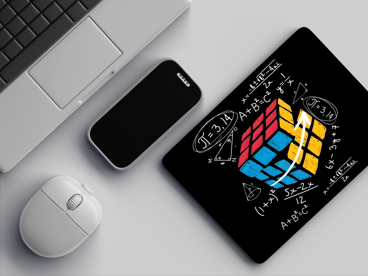 "Maths on Puzzle" Mousepad Enhance Your Workspace with Style