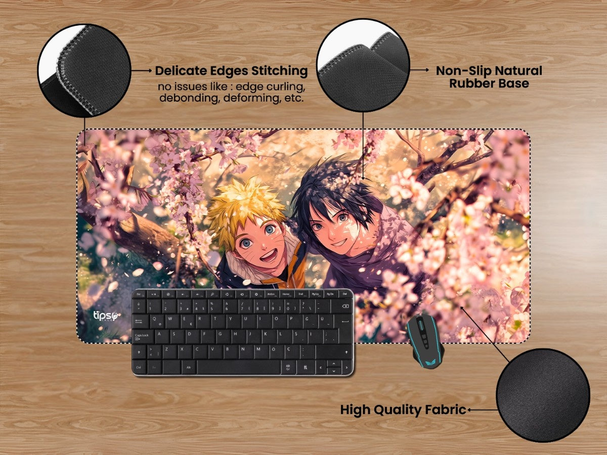 "NARUTO AND SASUKE" Gaming Mousepad Elevate Your Gaming Experience
