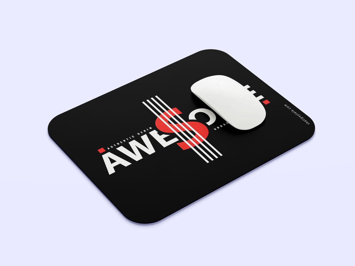"Authentic Denim Awesome" Mousepad Enhance Your Workspace with Style