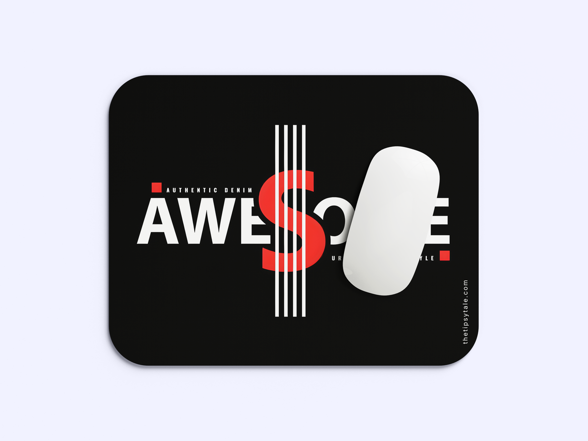 "Authentic Denim Awesome" Mousepad Enhance Your Workspace with Style
