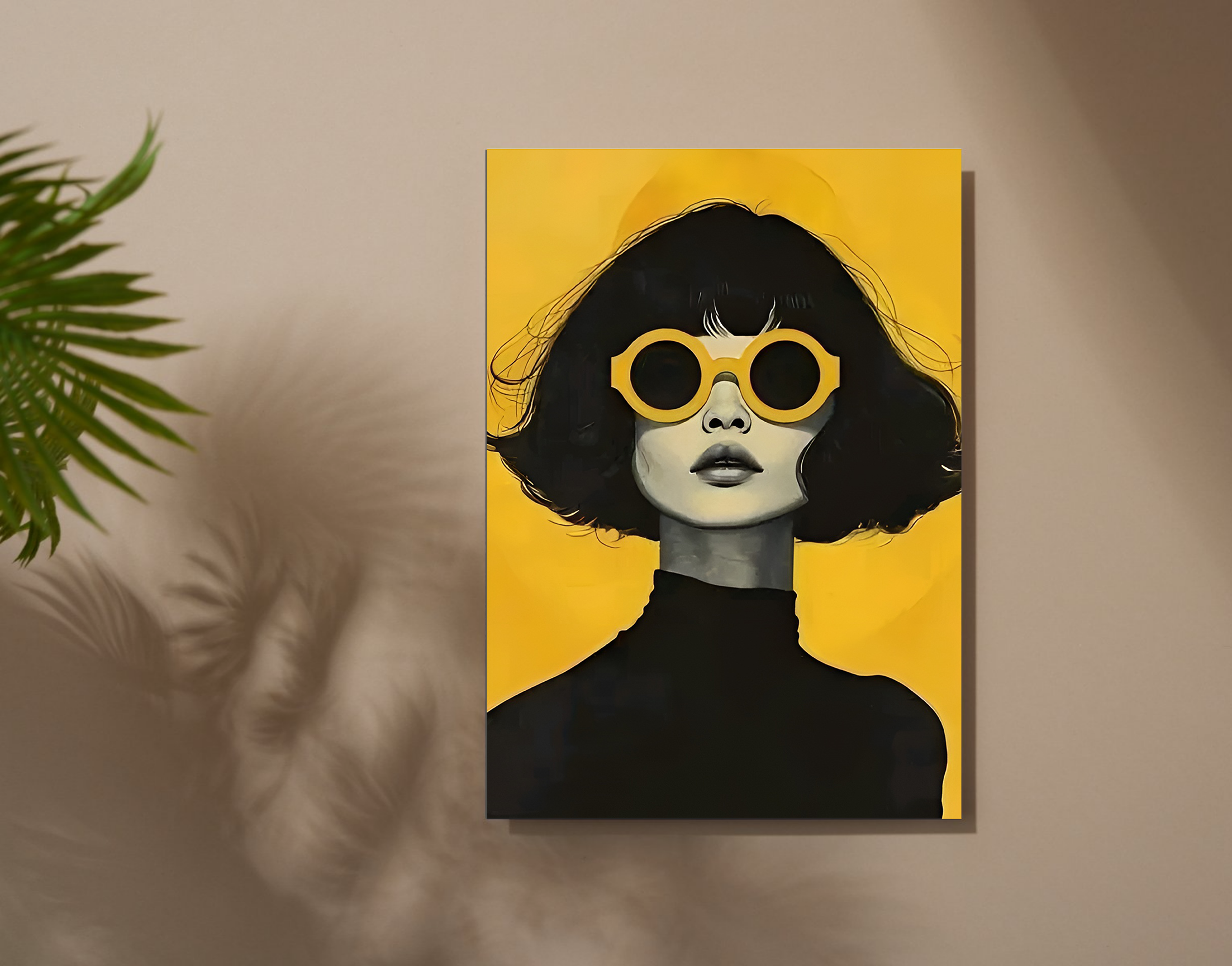 "Gen Z Vibes:Sunglass Edition"- Shiny & Sturdy Metallic Poster Art That Pops & Sticks
