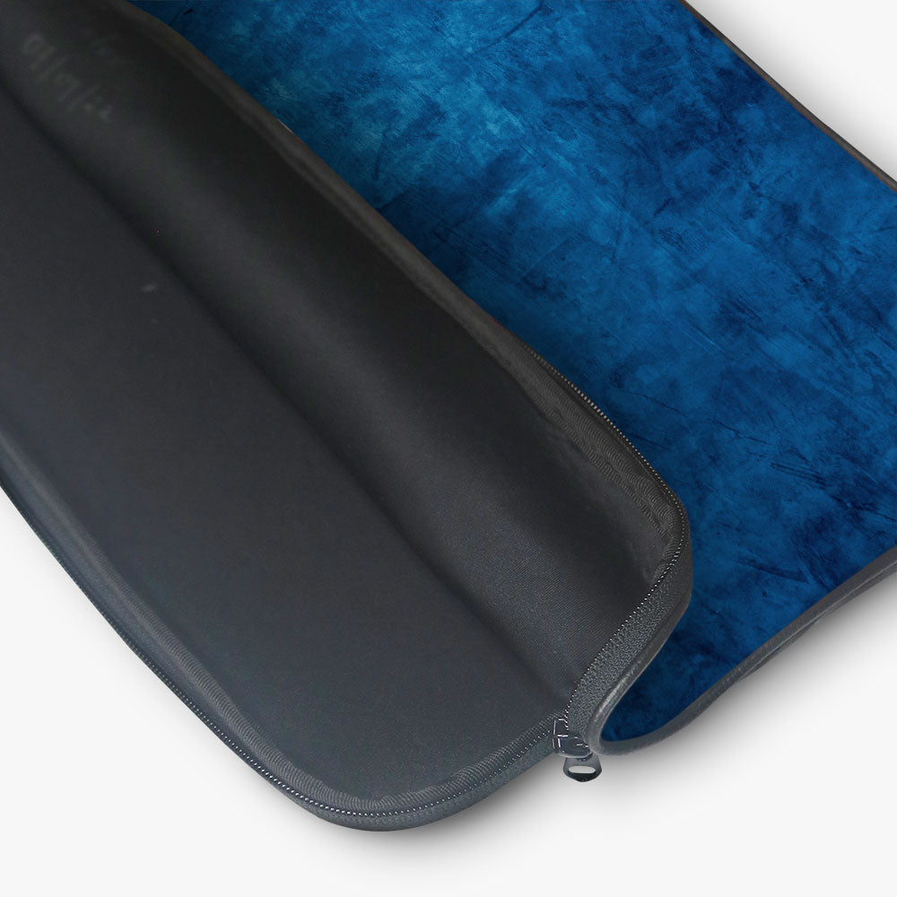 "Dark Blue Abstract" Laptop Sleeves:Bold Modern Design for Every Size