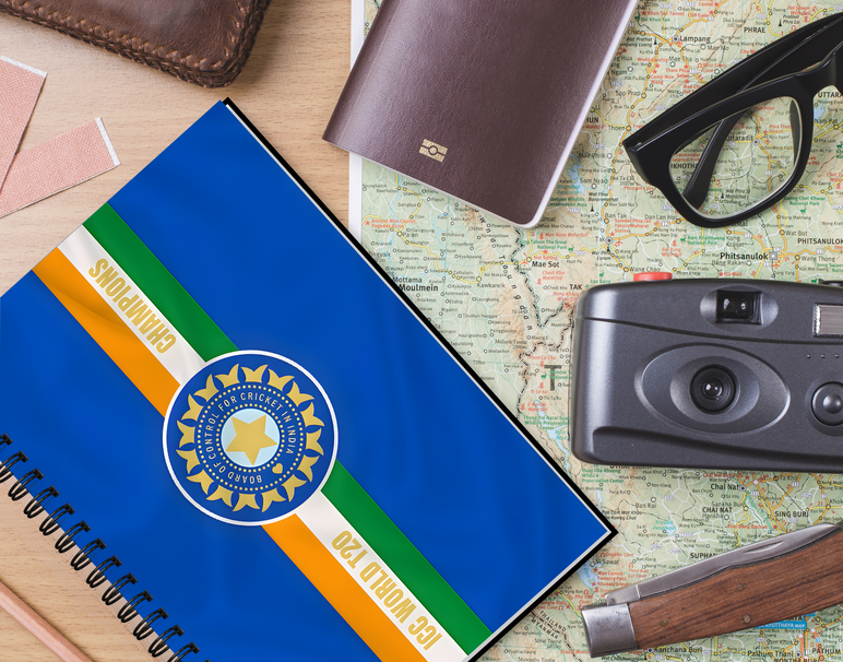 "INDIA ICC WORLD T20 CHAMPIONS: CRICKET FANDOM" -Elegant & Inspiring Diary for Daily Reflection