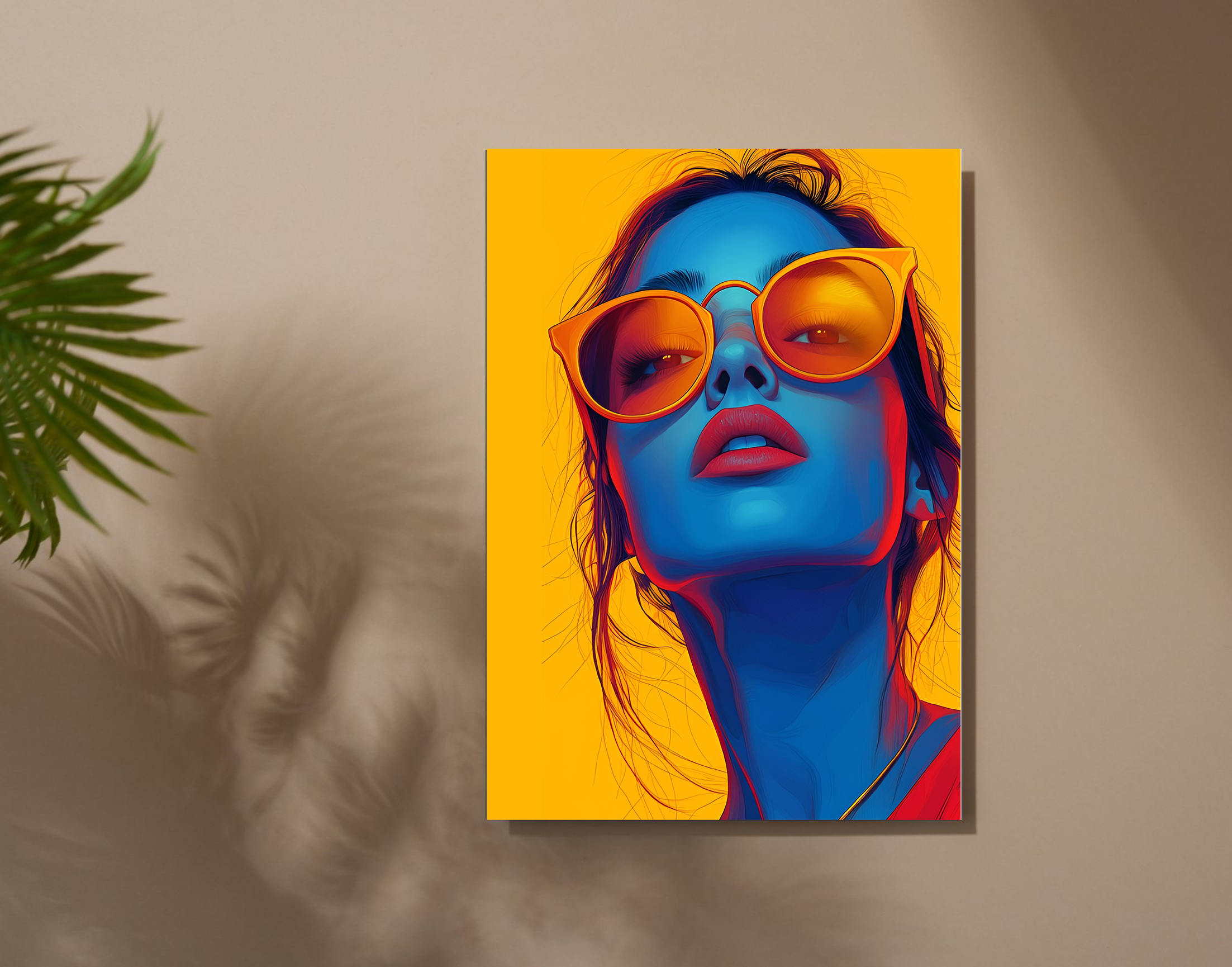 "Gen Z Vibes:Blue Women"- Shiny & Sturdy Metallic Poster Art That Pops & Sticks