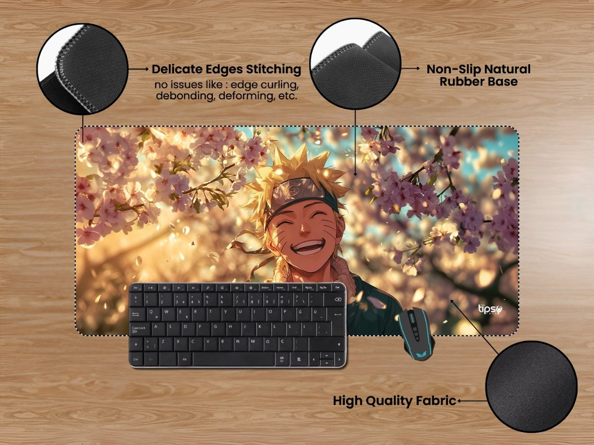 "NARUTO - VACATION MOOD" Gaming Mousepad Elevate Your Gaming Experience