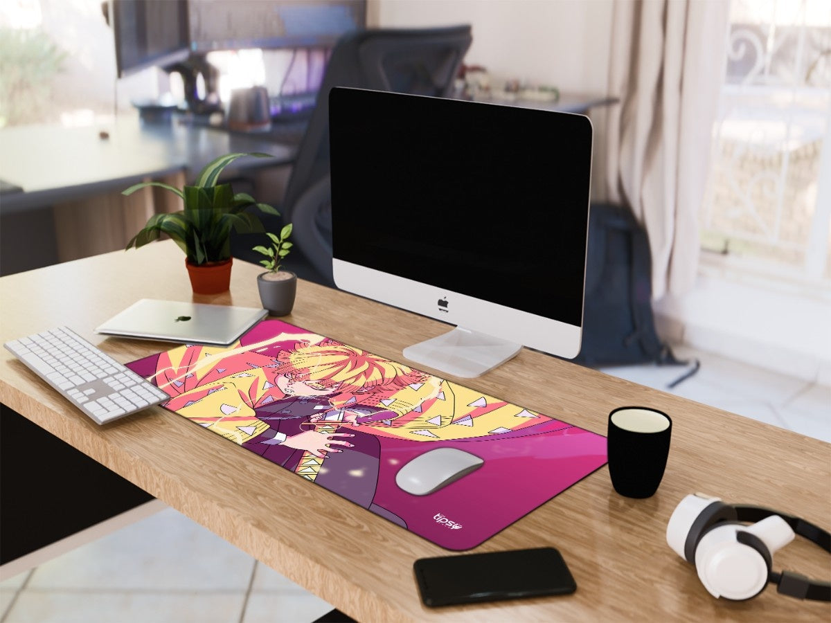 "ZENITTSU AGATSUMA- VIBRANT ART " Gaming Mousepad Elevate Your Gaming Experience