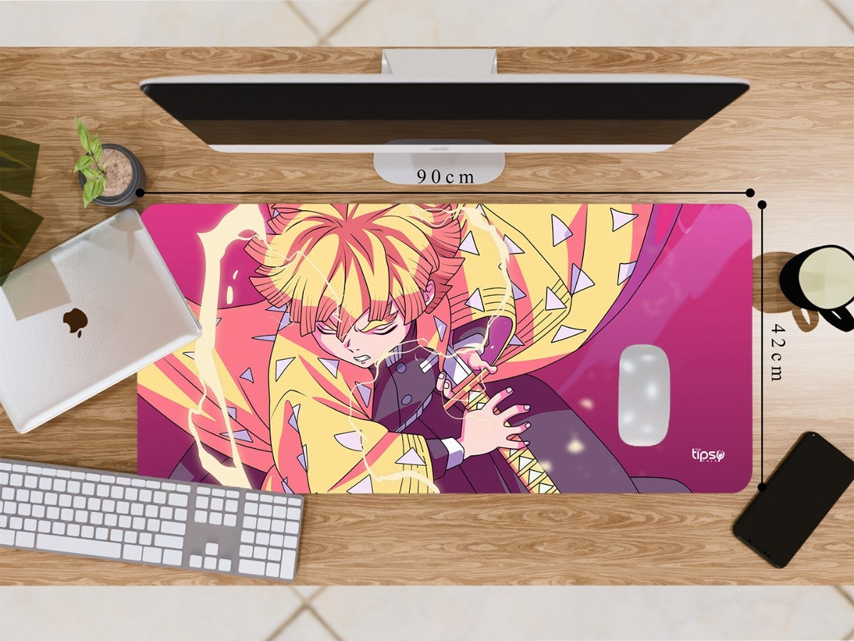 "ZENITTSU AGATSUMA- VIBRANT ART " Gaming Mousepad Elevate Your Gaming Experience