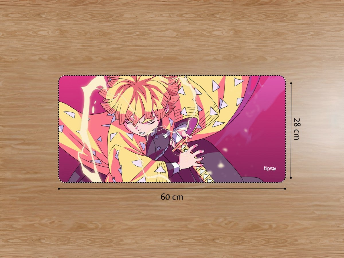 "ZENITTSU AGATSUMA- VIBRANT ART " Gaming Mousepad Elevate Your Gaming Experience