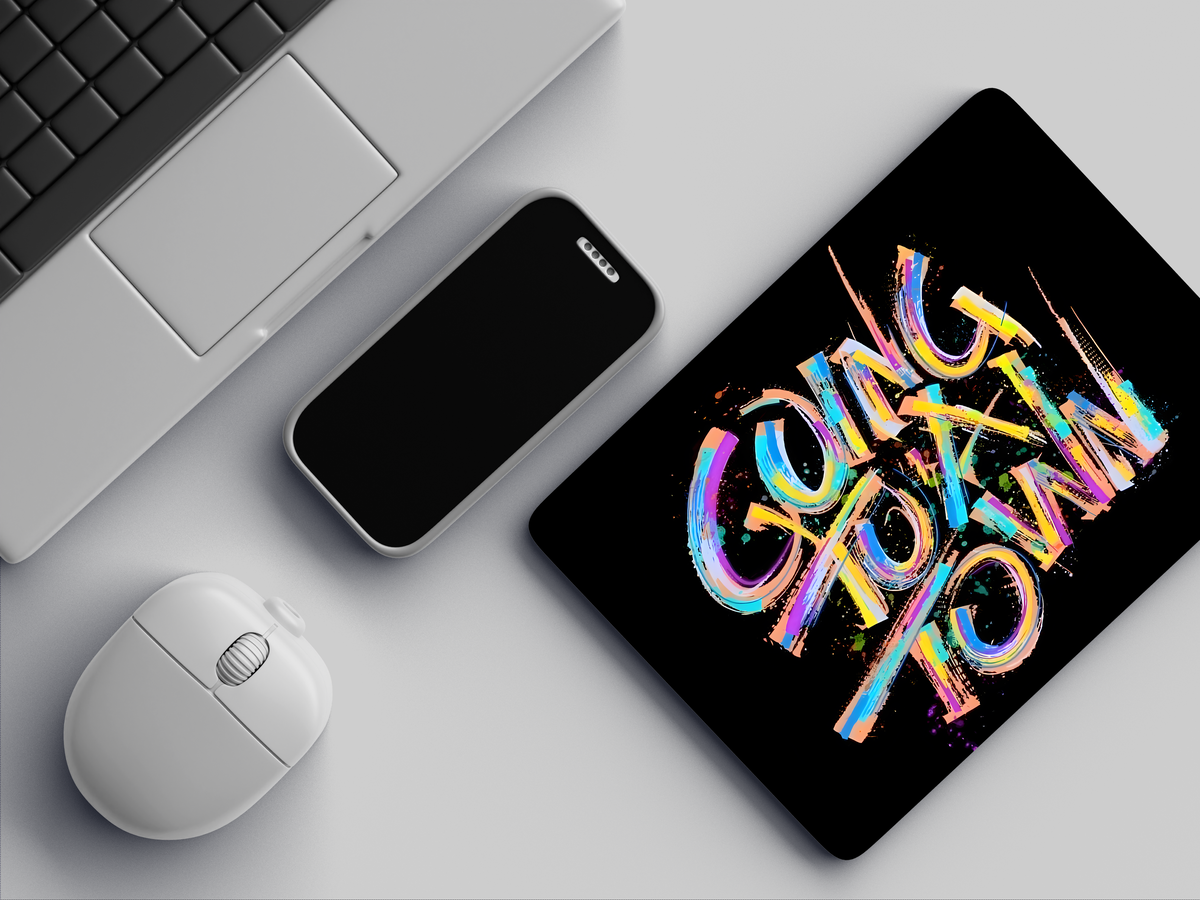 "Going To A Town" Mousepad Enhance Your Workspace with Style