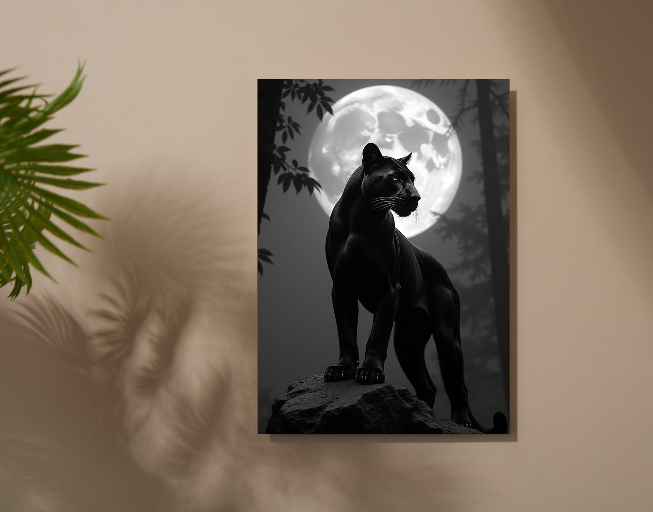 "Black Panther:In The Moon Light"- Shiny & Sturdy Metallic Poster Art That Pops & Sticks