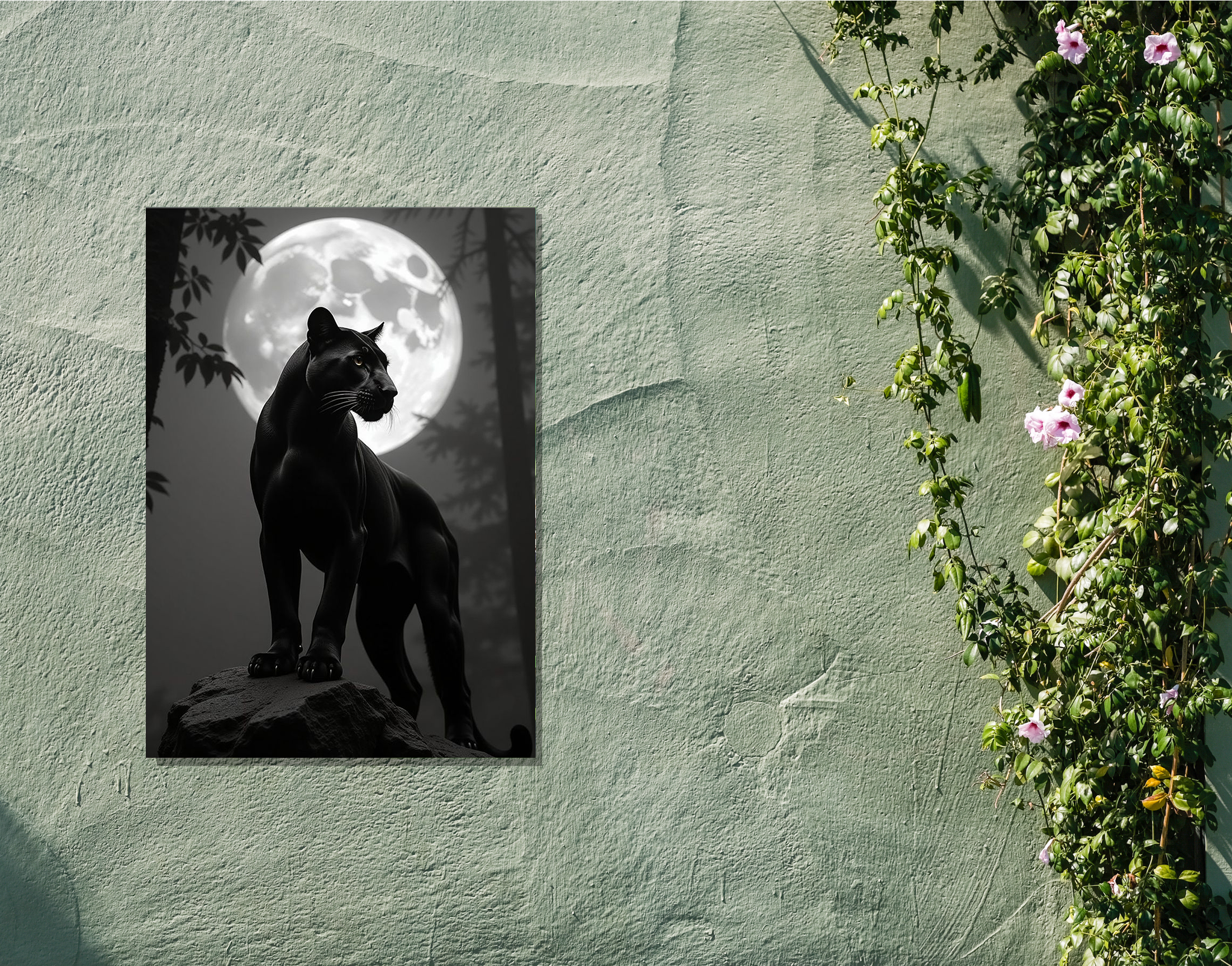 "Black Panther:In The Moon Light"- Shiny & Sturdy Metallic Poster Art That Pops & Sticks