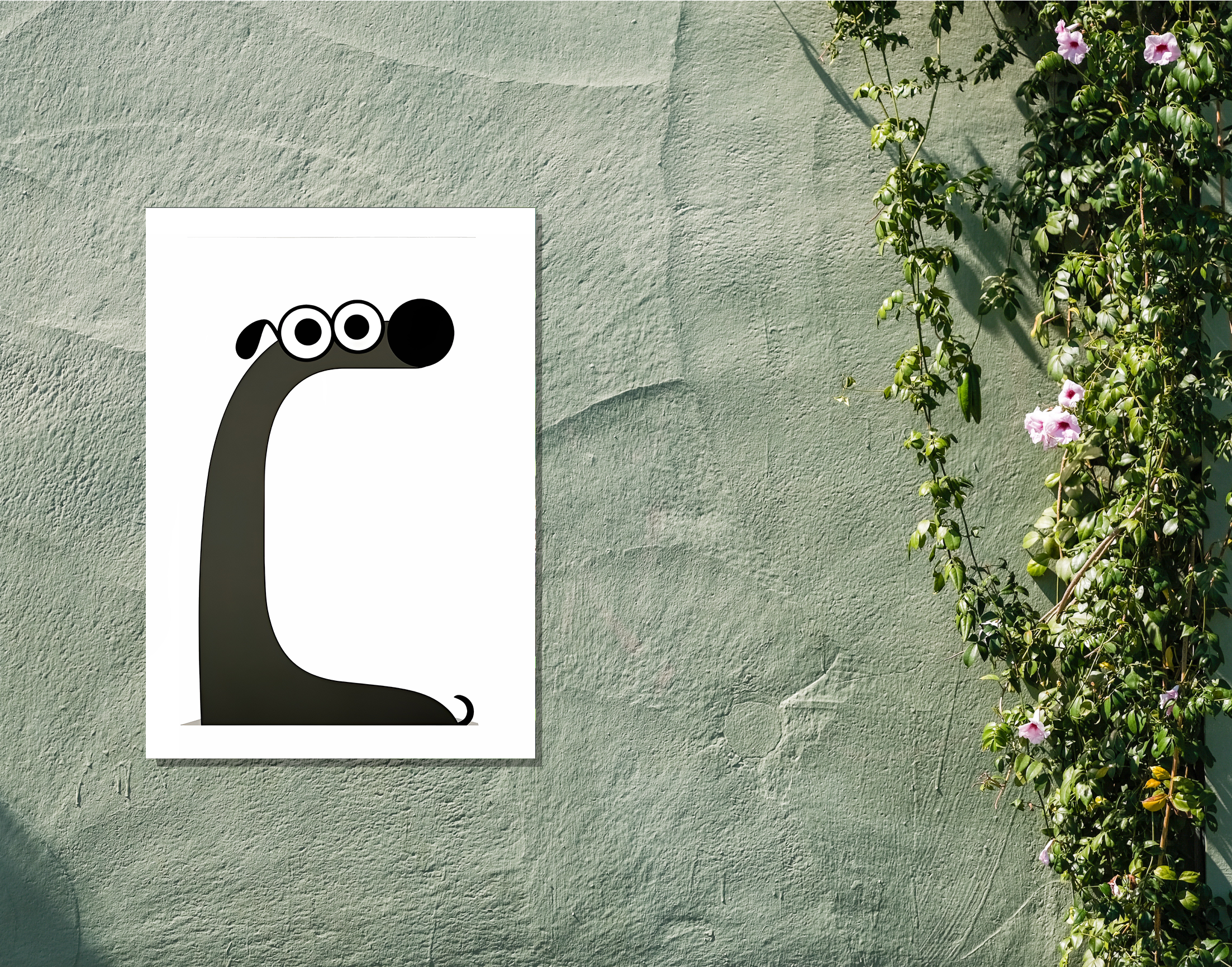 "Cartoon Pet Version"- Shiny & Sturdy Metallic Poster Art That Pops & Sticks