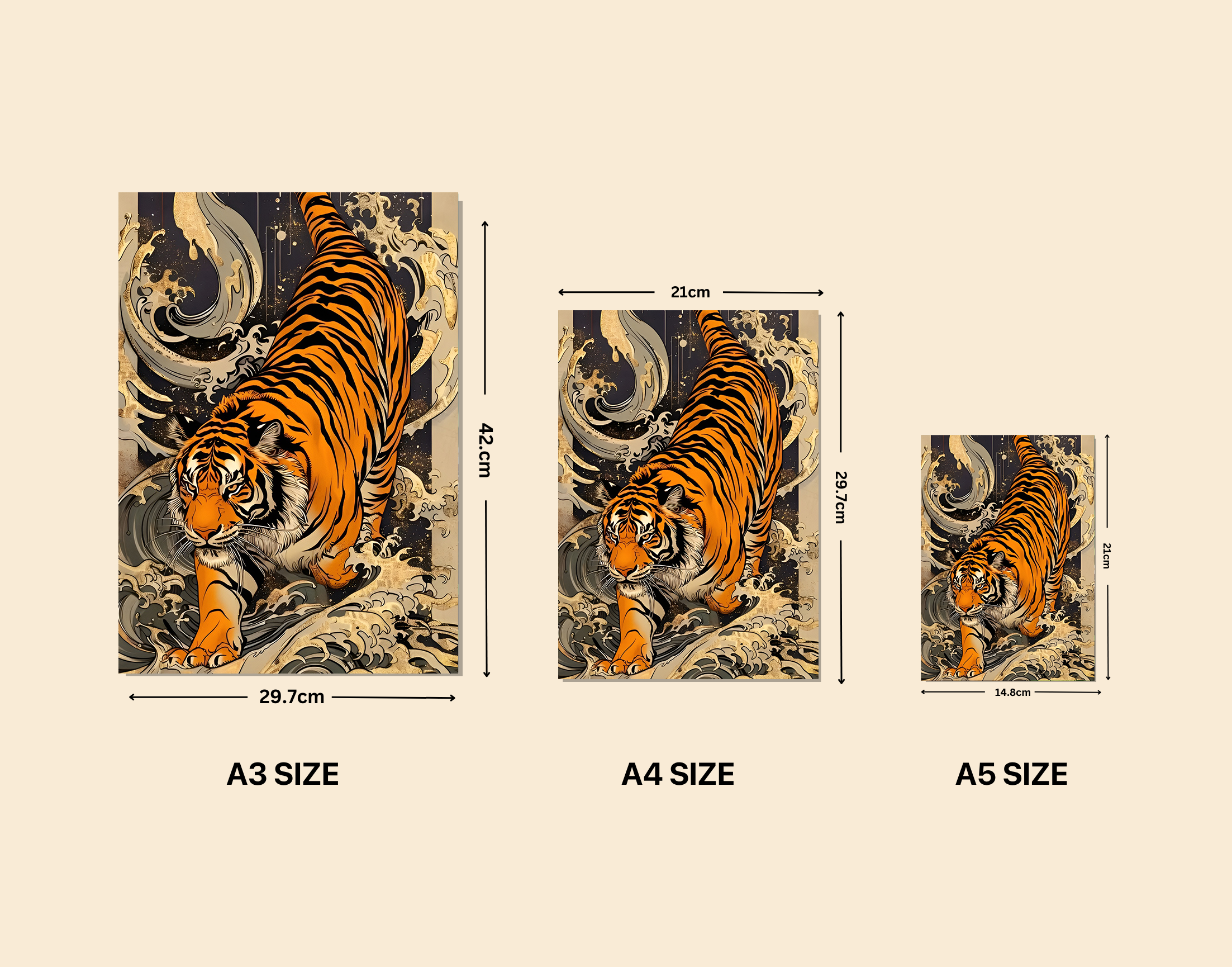"RRR: TRIPLE WILD"- Shiny & Sturdy Metallic Poster Art That Pops & Sticks