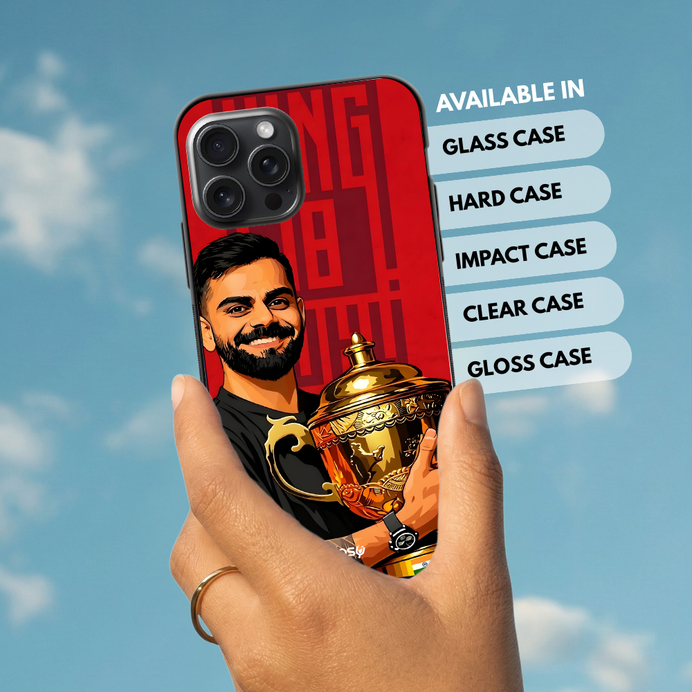"VIRAT KHOLI J18: CRICKET FANDOM" -Mobile Covers Shock Resistant, Slim & Stylish Cases