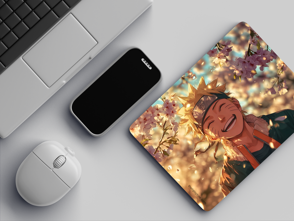 "NARUTO - VACATION MOOD" Mousepad Enhance Your Workspace with Style