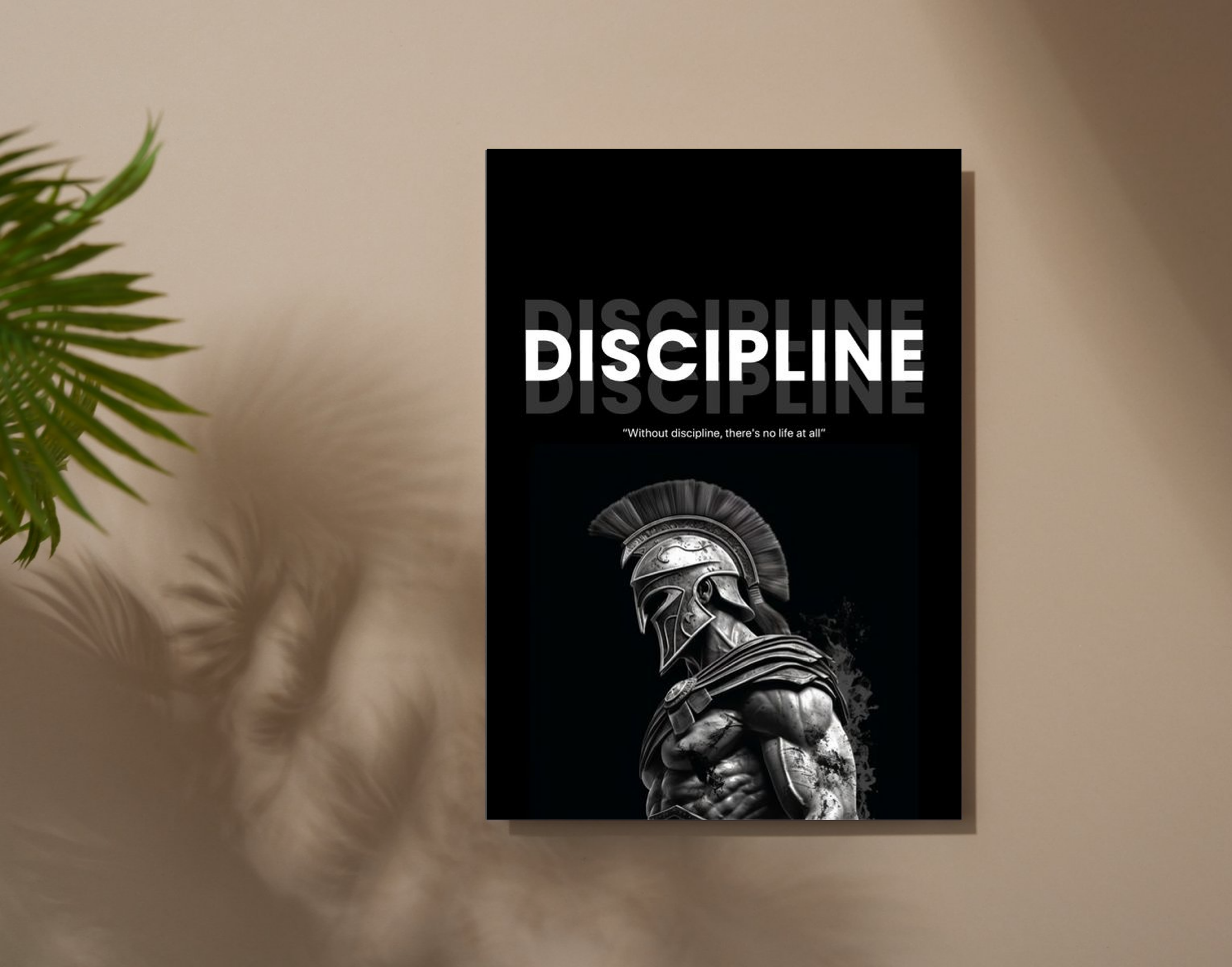 "DISCIPLINE: MEN'S RULE"- Shiny & Sturdy Metallic Poster Art That Pops & Sticks