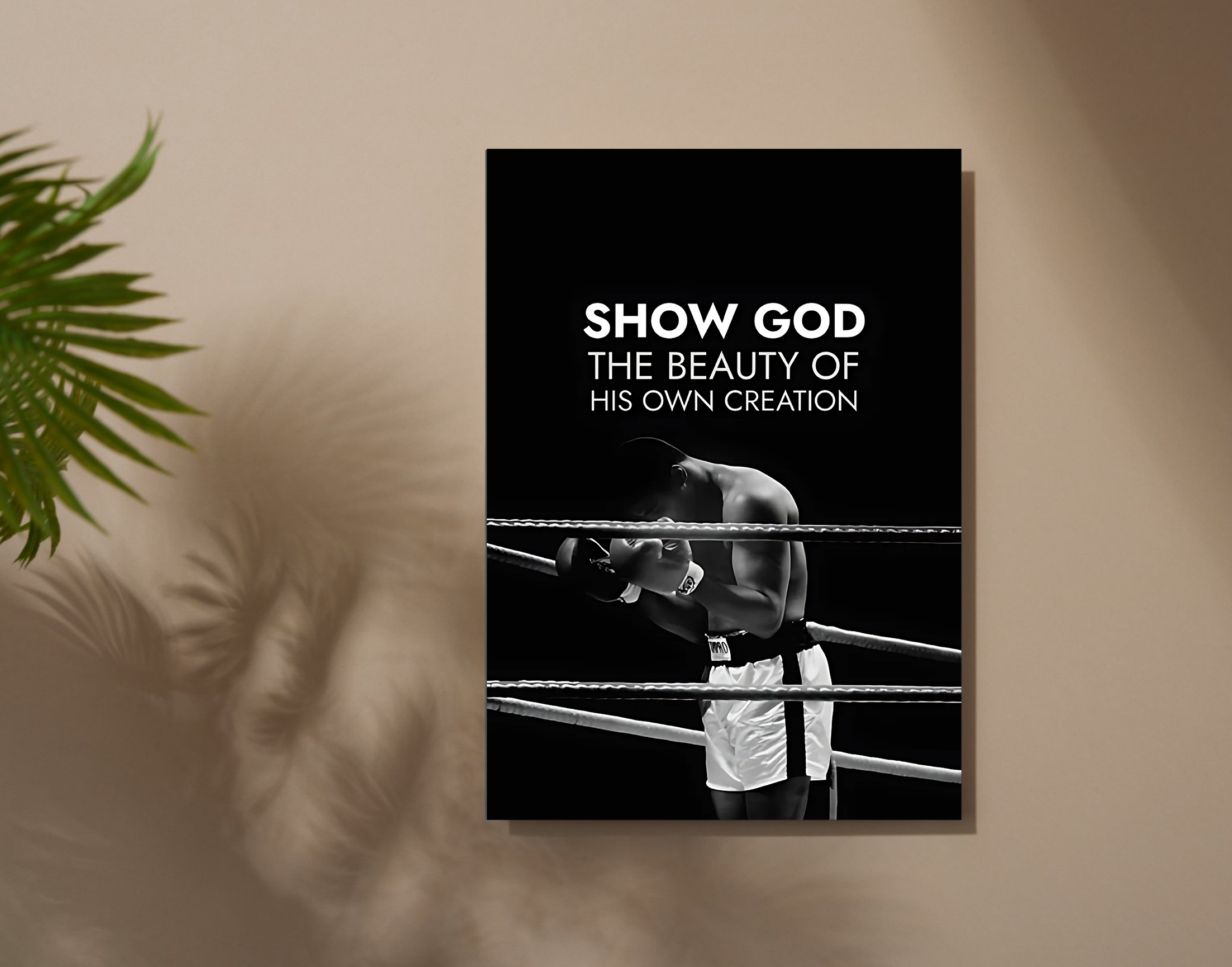 "GOD'S CREATION: BEAUTY"- Shiny & Sturdy Metallic Poster Art That Pops & Sticks