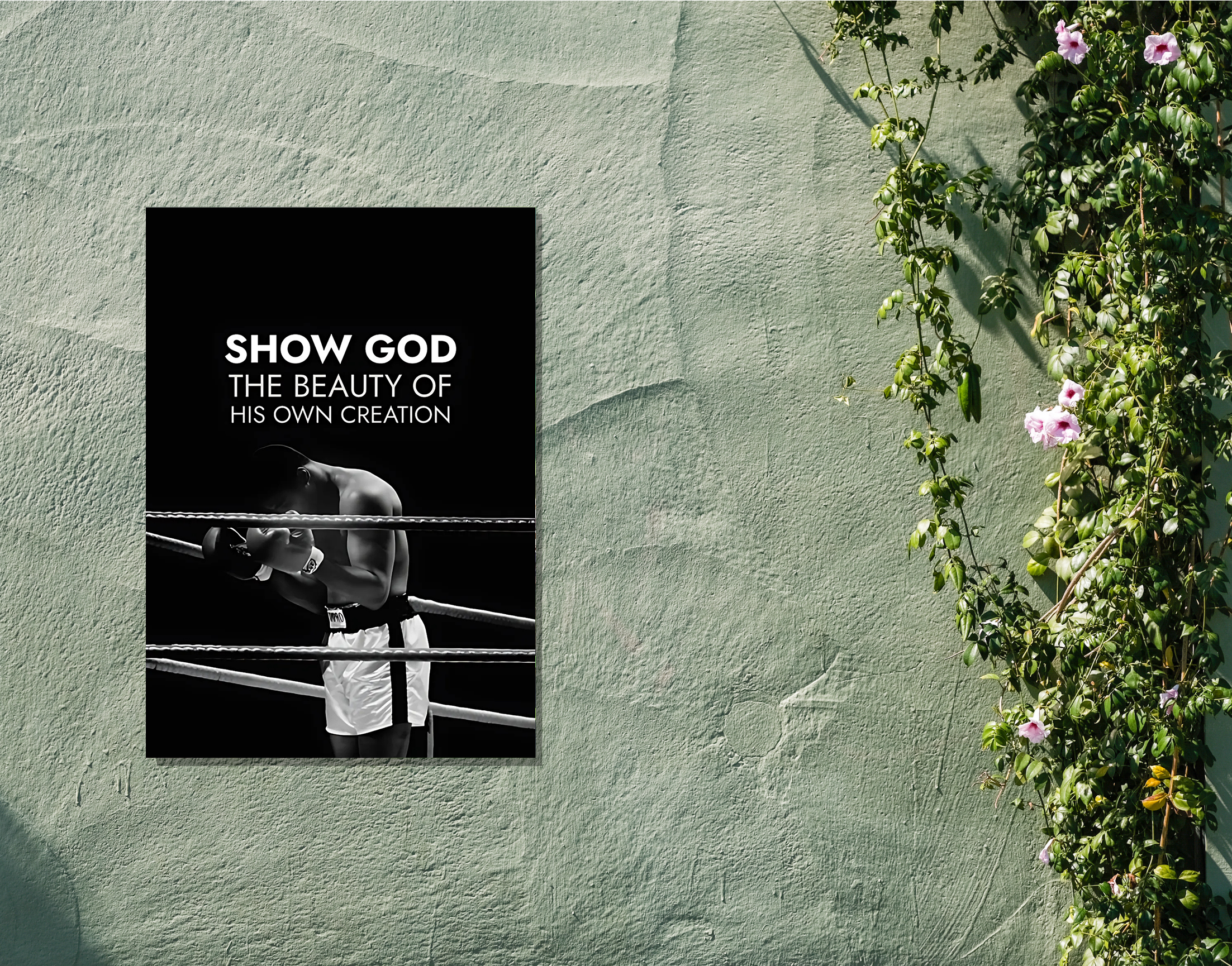 "GOD'S CREATION: BEAUTY"- Shiny & Sturdy Metallic Poster Art That Pops & Sticks