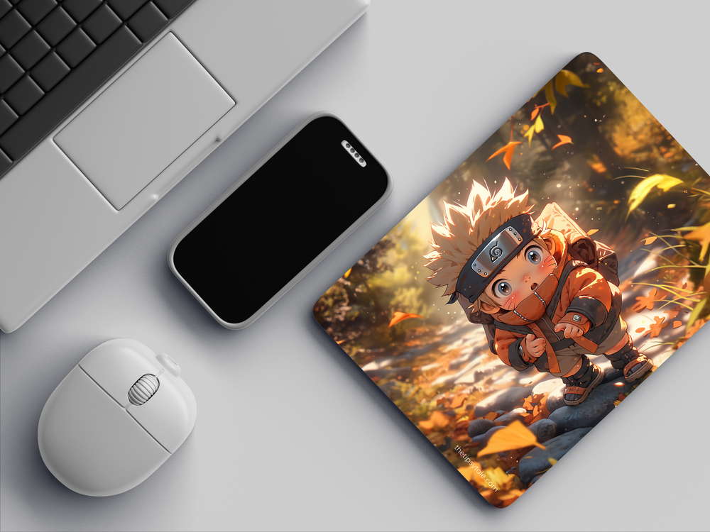 "NARUTO - CHUBBY VERSION" Mousepad Enhance Your Workspace with Style