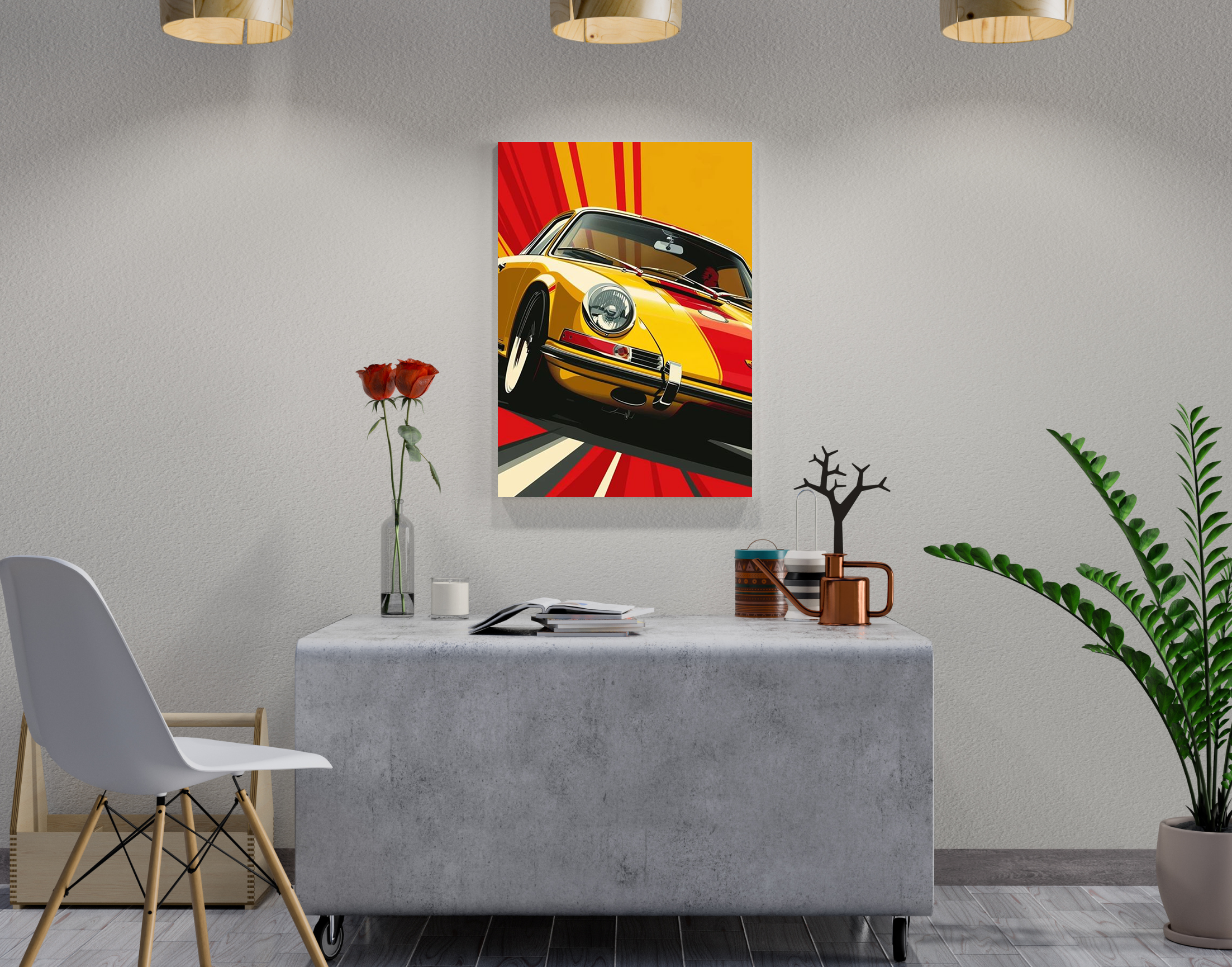 "DRIVE AWAY"- Shiny & Sturdy Metallic Poster Art That Pops & Sticks