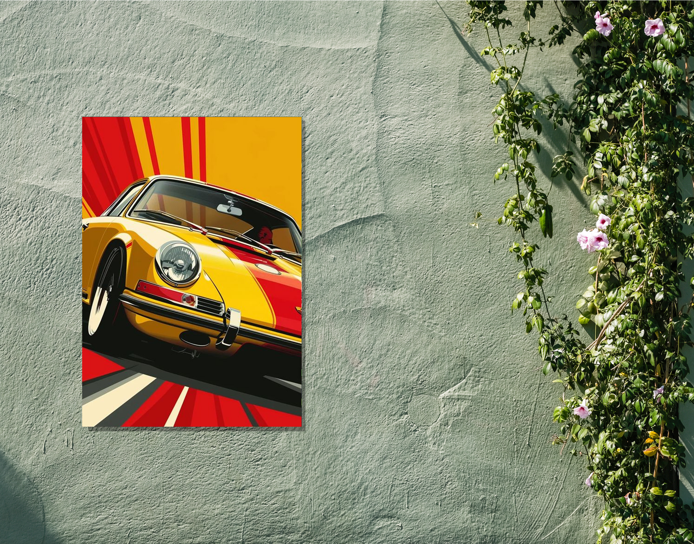 "DRIVE AWAY"- Shiny & Sturdy Metallic Poster Art That Pops & Sticks