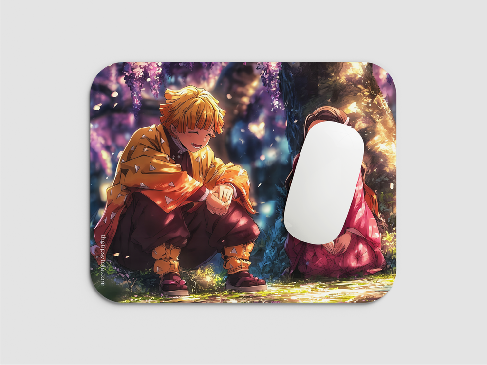 "ZENITTSU AND NEZUKO - DEMON SLAYER" Mousepad Enhance Your Workspace with Style