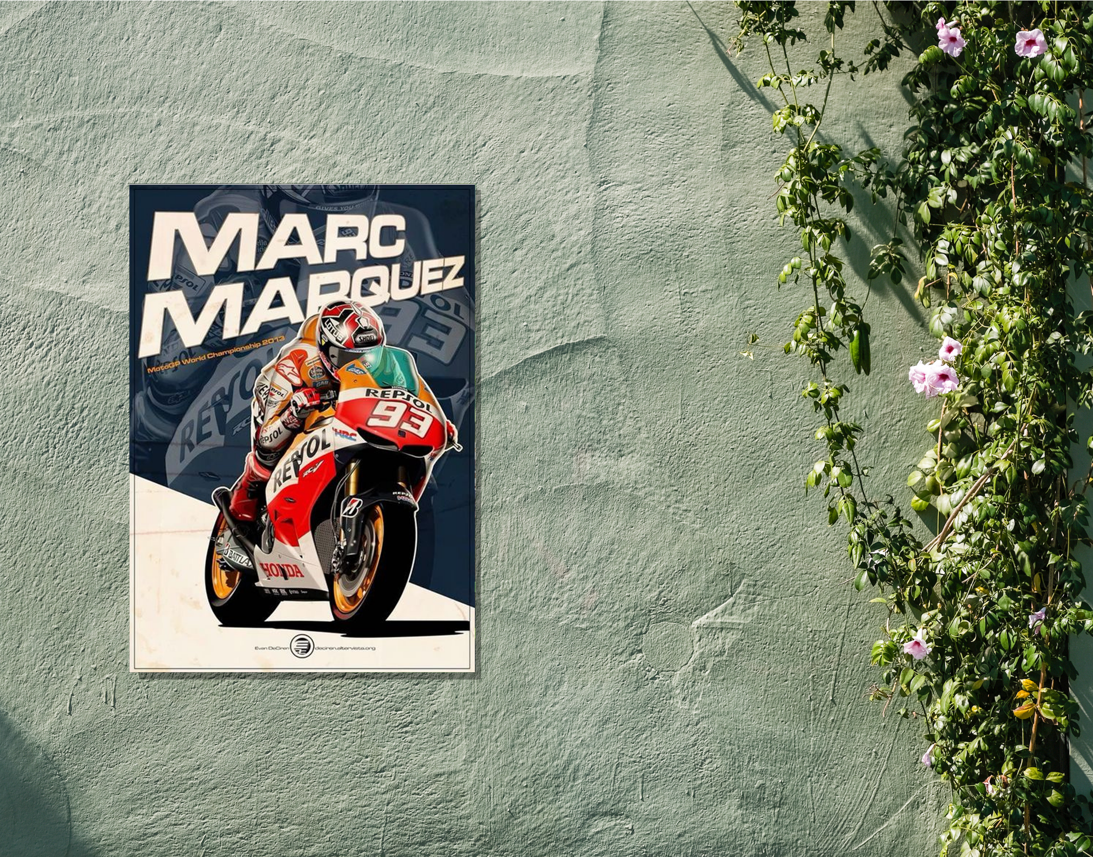 "MARC MARQUEZ"- Shiny & Sturdy Metallic Poster Art That Pops & Sticks
